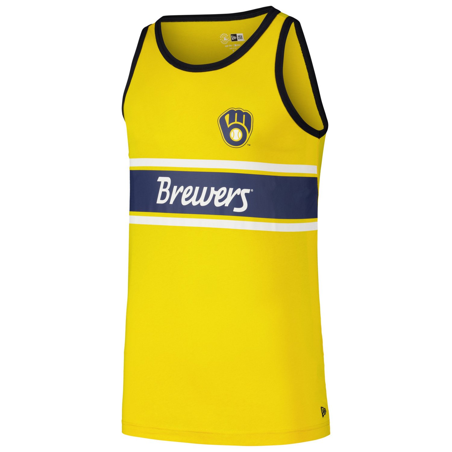 New Era Milwaukee Brewers Jersey Ringer Tank Top - view number 2