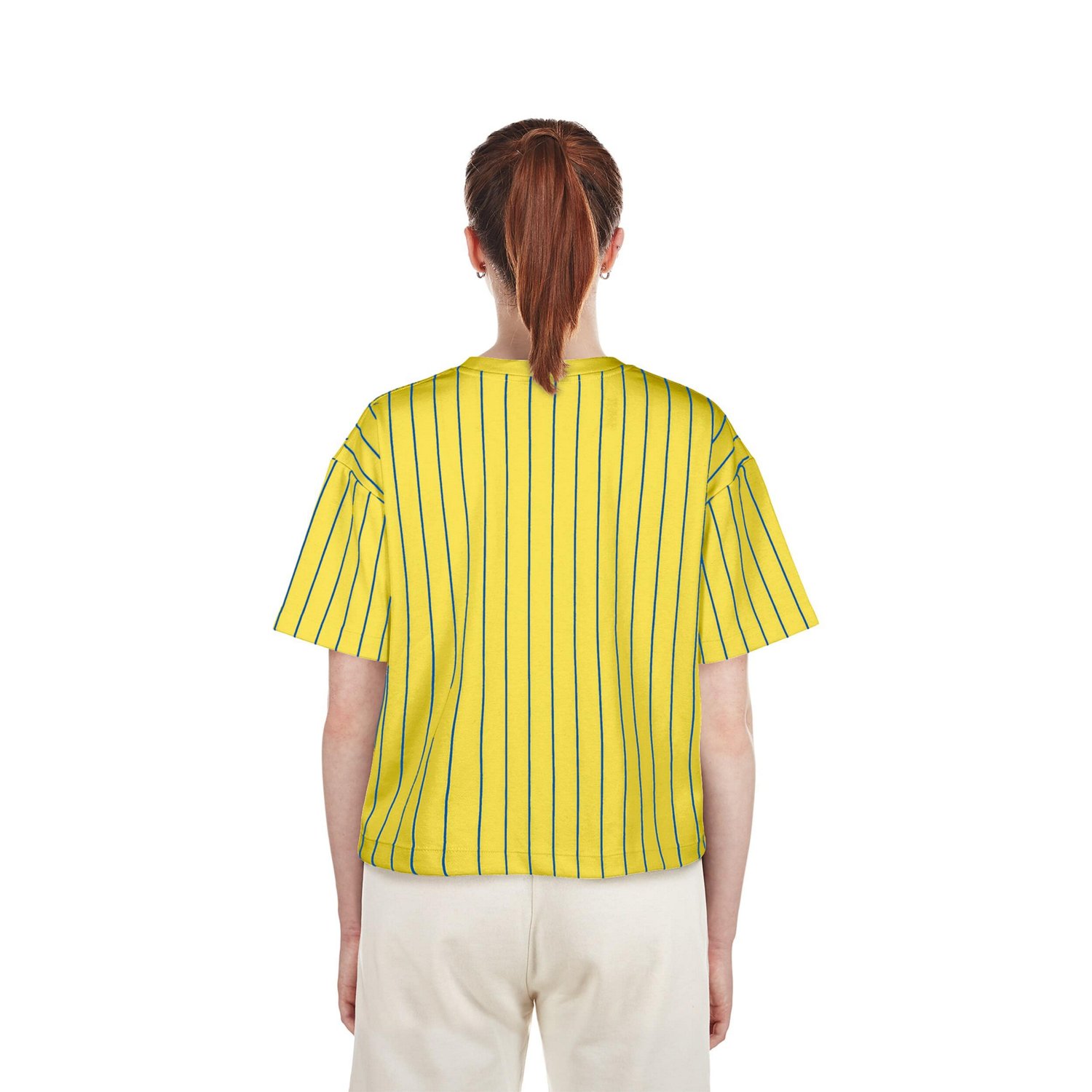 New Era Minnesota Twins City Connect Multiplier Pinstripe Cropped T-Shirt - view number 2