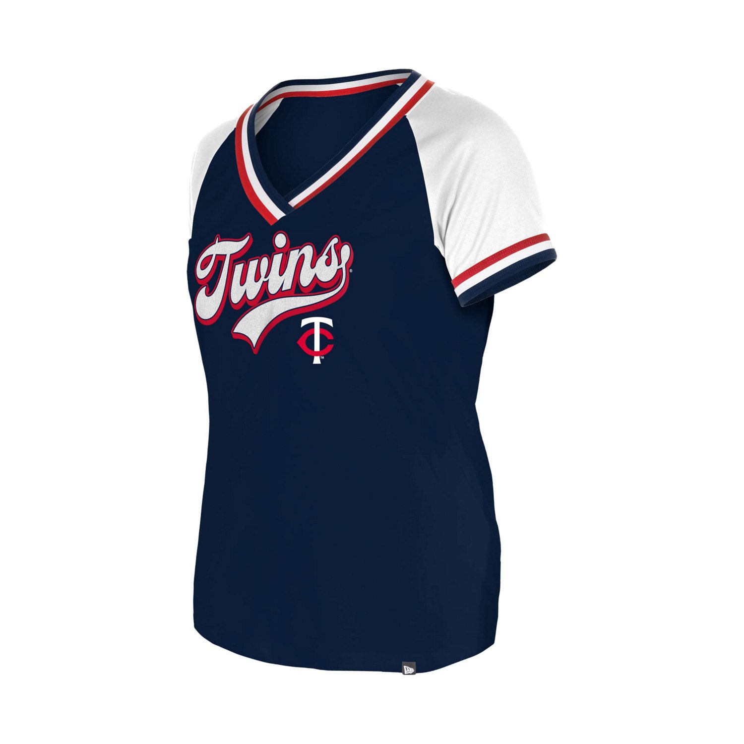 New Era Minnesota Twins Gameday Raglan V-Neck T-Shirt                                                                            - view number 2