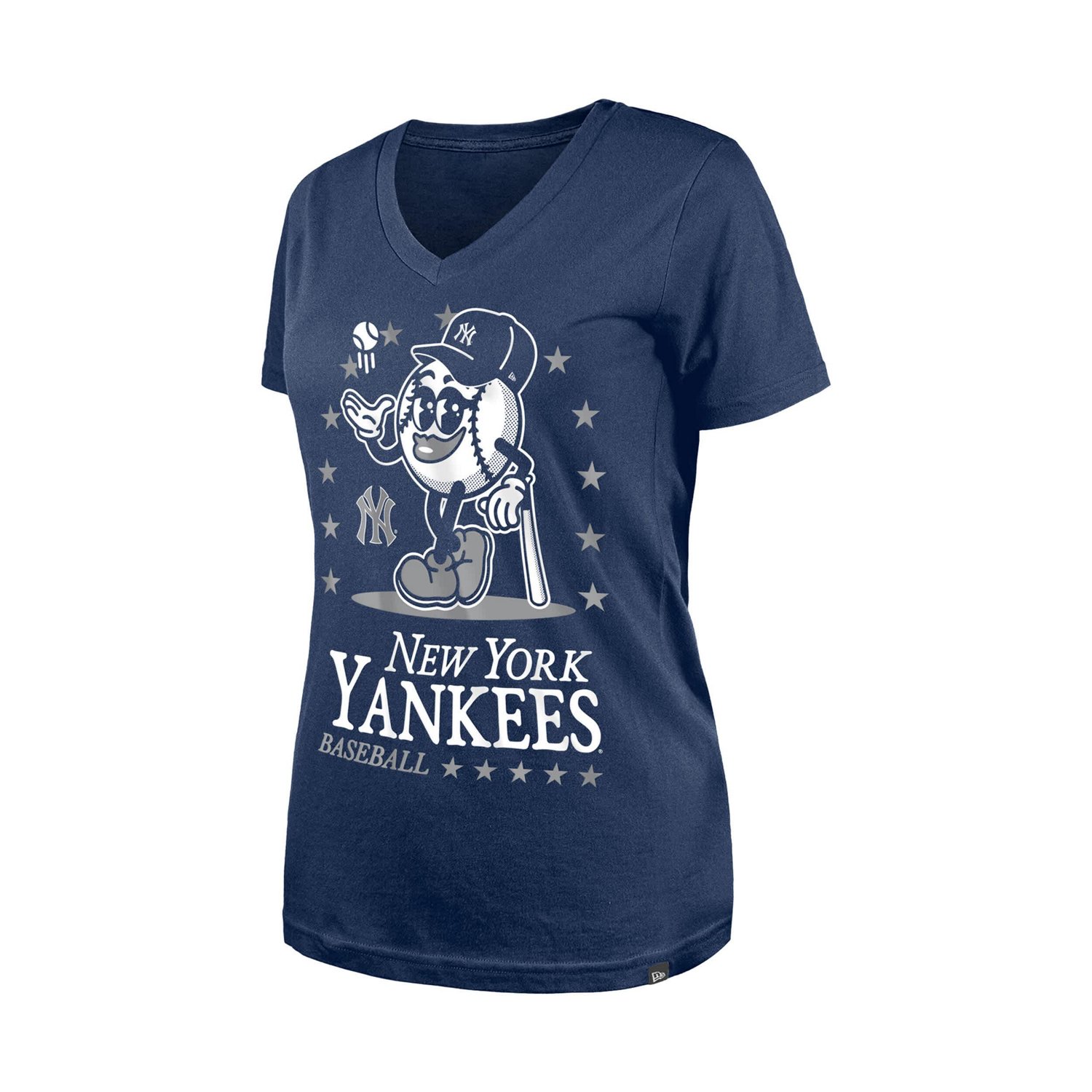 New Era New York Yankees Little Miss 2 V-Neck T-Shirt - view number 2