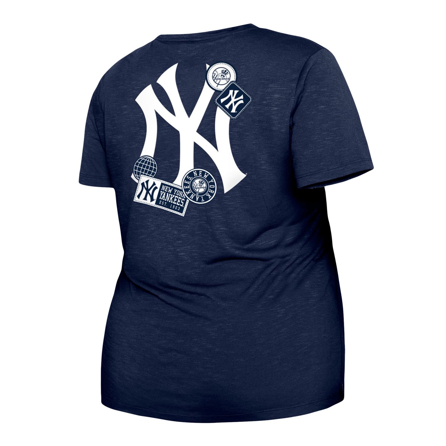 New Era New York Yankees Plus Size Two-Hit Front Knot T-Shirt - view number 3