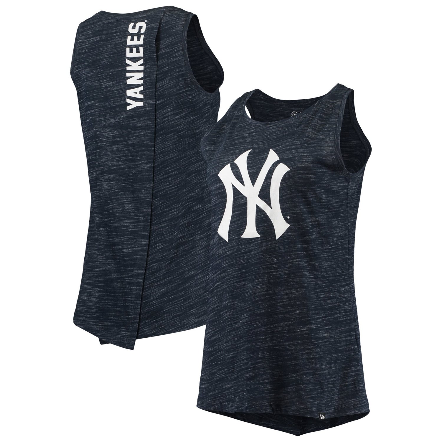 New Era New York Yankees Space Dye Back-Knot Tank Top