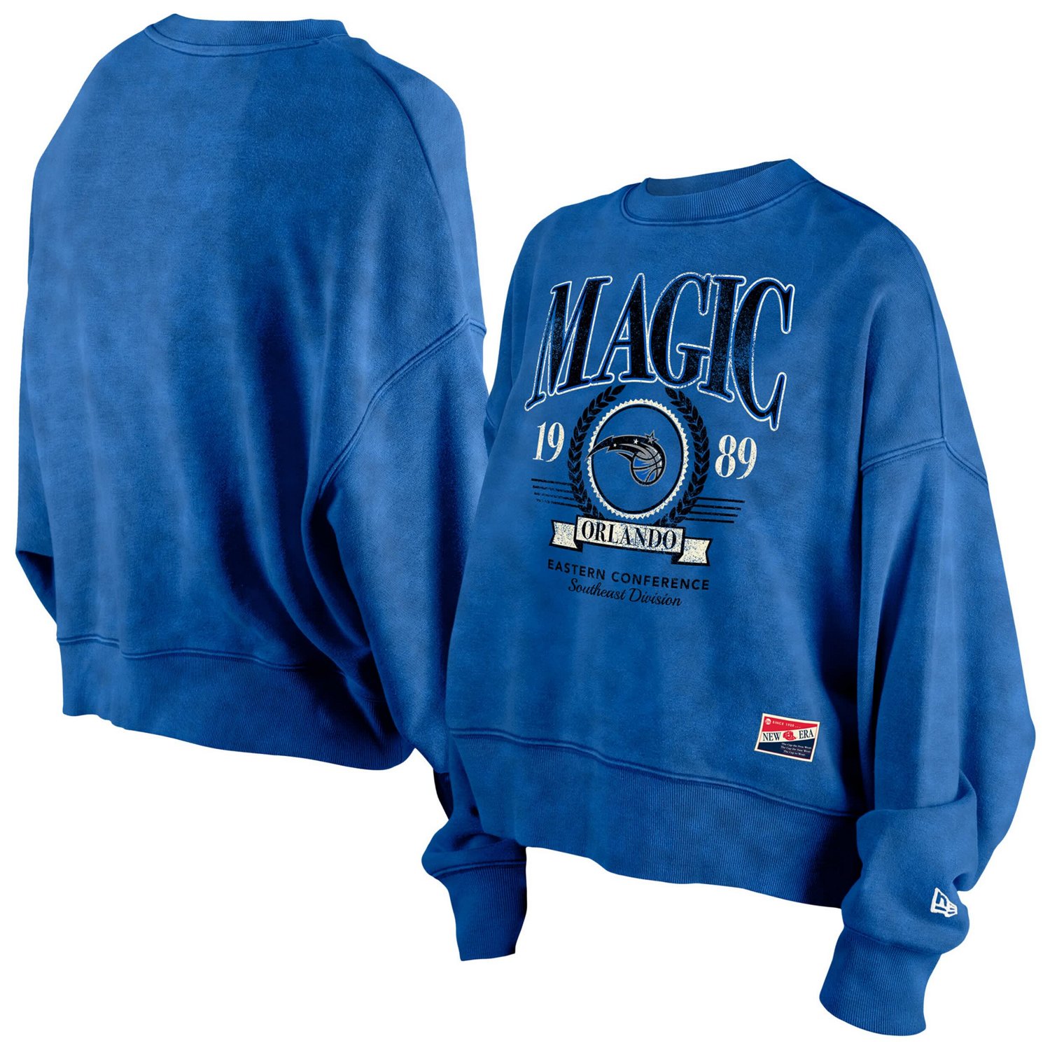 New Era Orlando Magic Hardwood Classics Enzyme Wash Oversized Boxy Pullover Sweatshirt