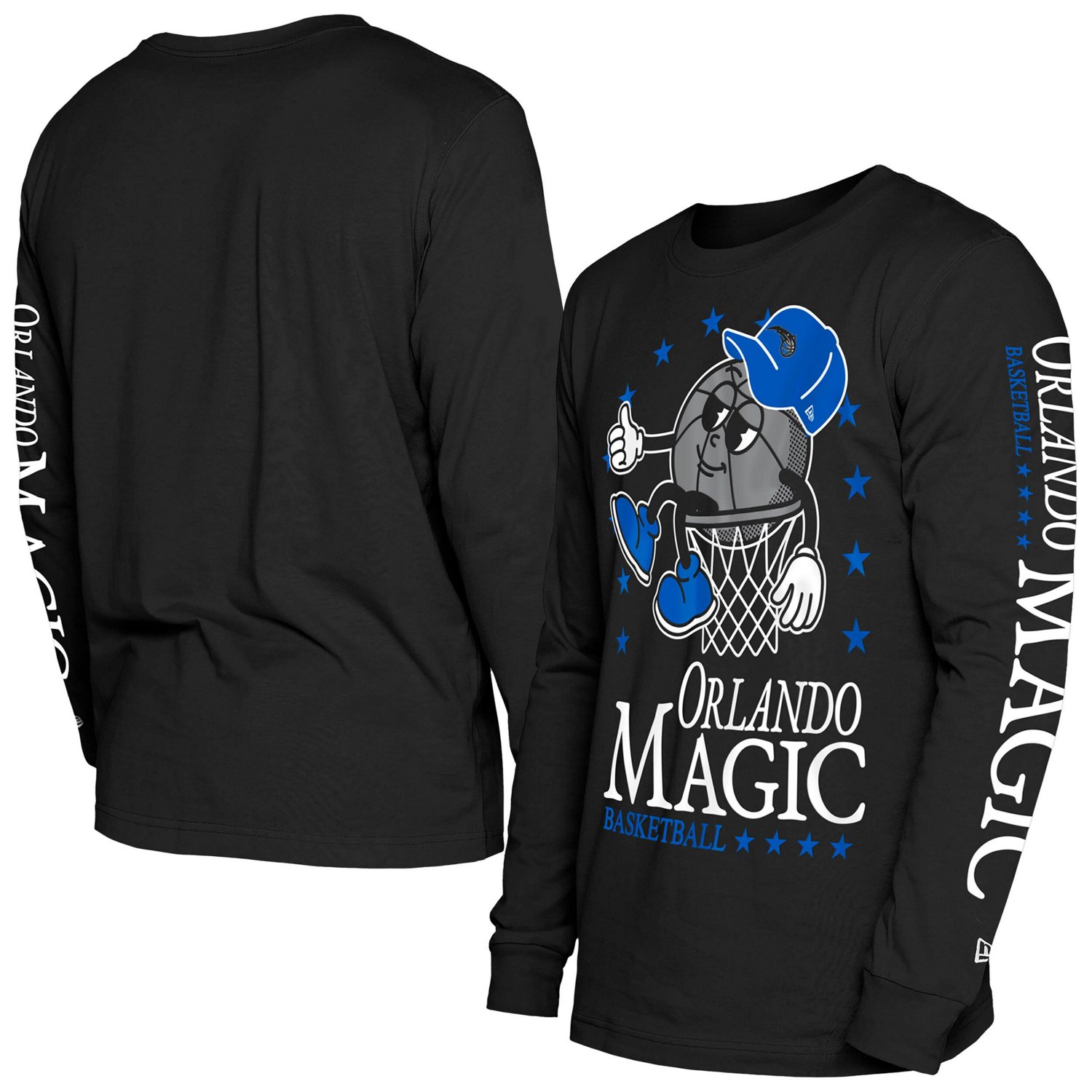 New Era Orlando Magic Old School Sport Long Sleeve T-Shirt