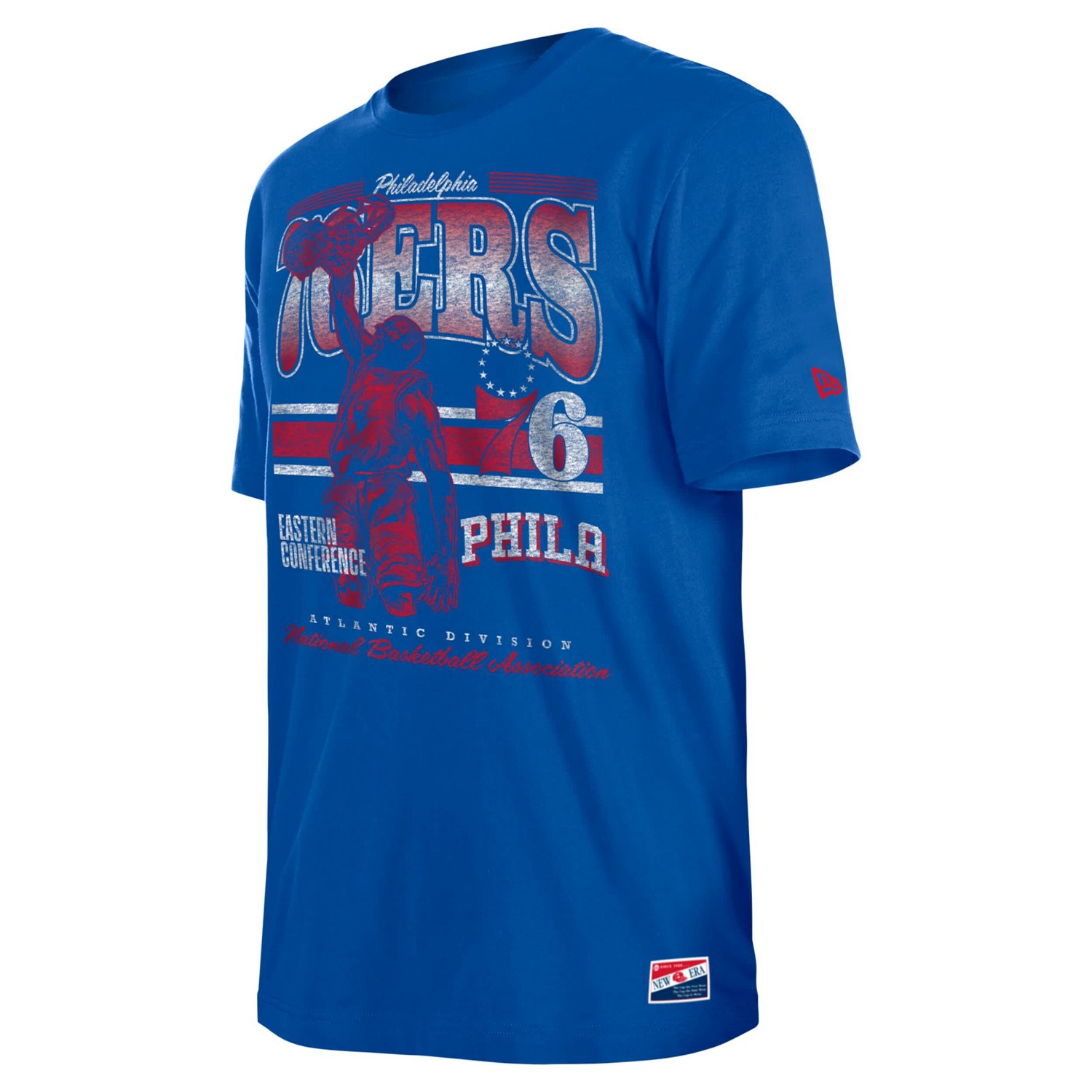 New Era Philadelphia 76ers Enzyme Wash Oversized T-Shirt - view number 2