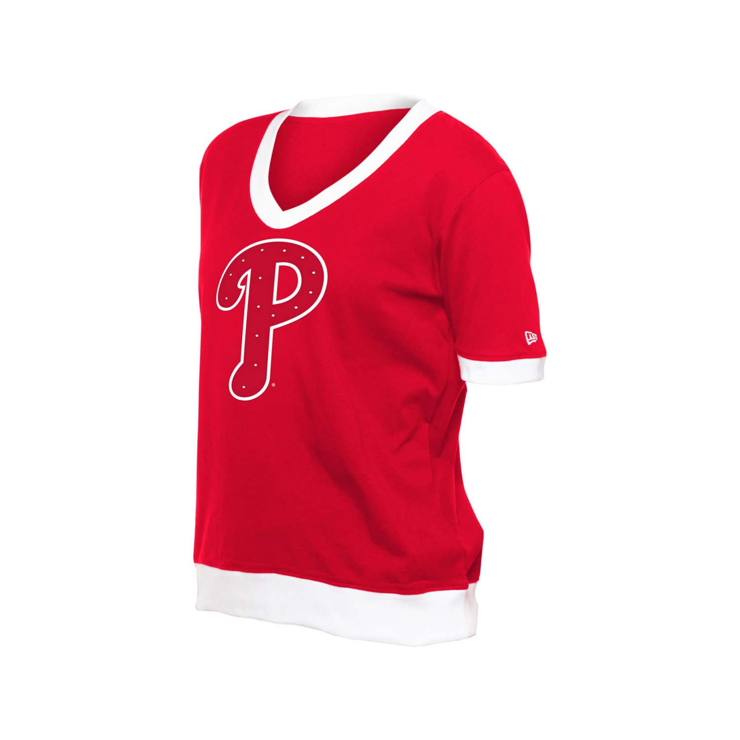 New Era Philadelphia Phillies Game Day Rhinestone V-Neck T-Shirt - view number 2