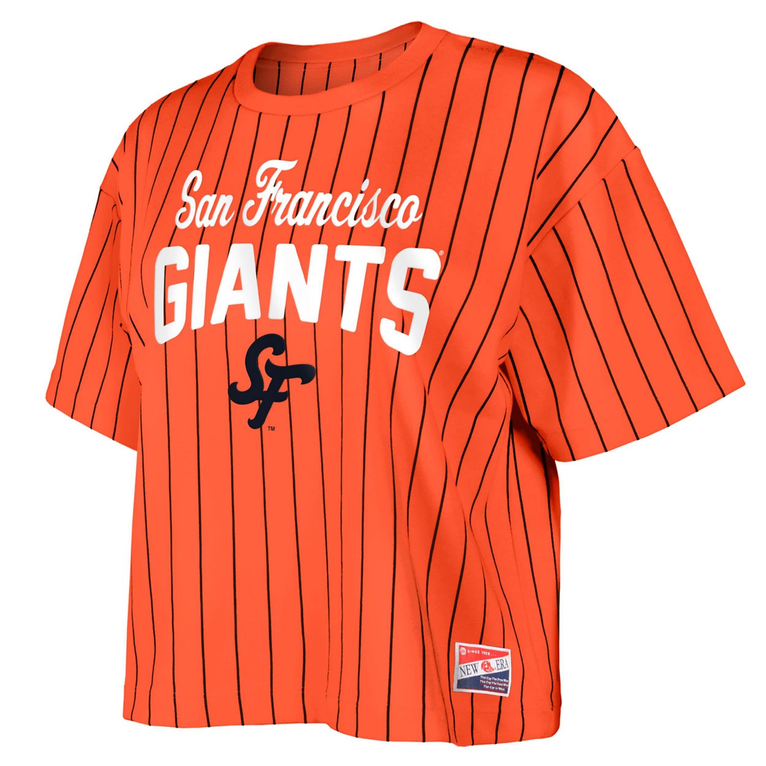 New Era San Francisco Giants 2025 City Connect Boxy Pinstripe T-Shirt - view number 4