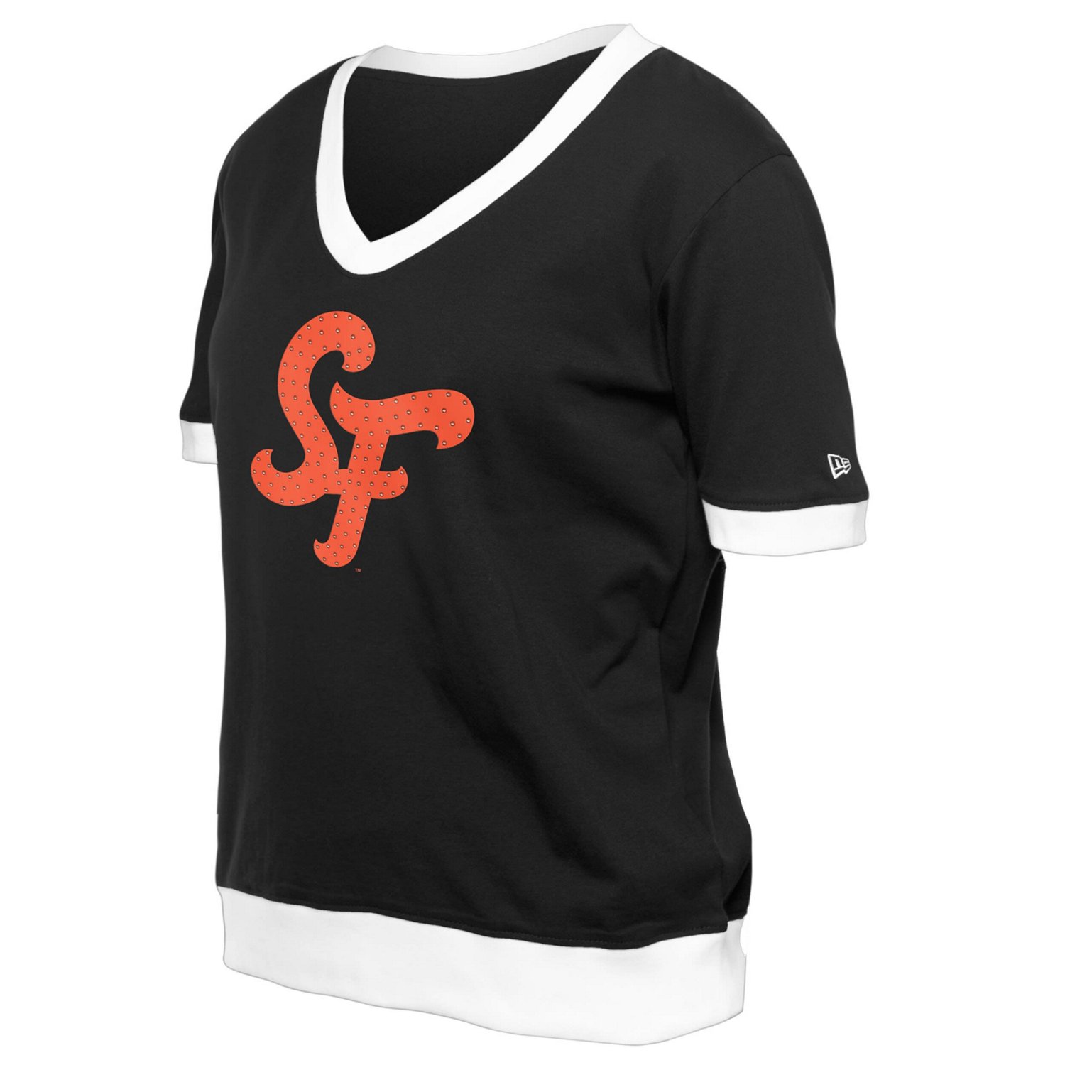 New Era San Francisco Giants 2025 City Connect Rhinestone V-Neck T-Shirt - view number 4