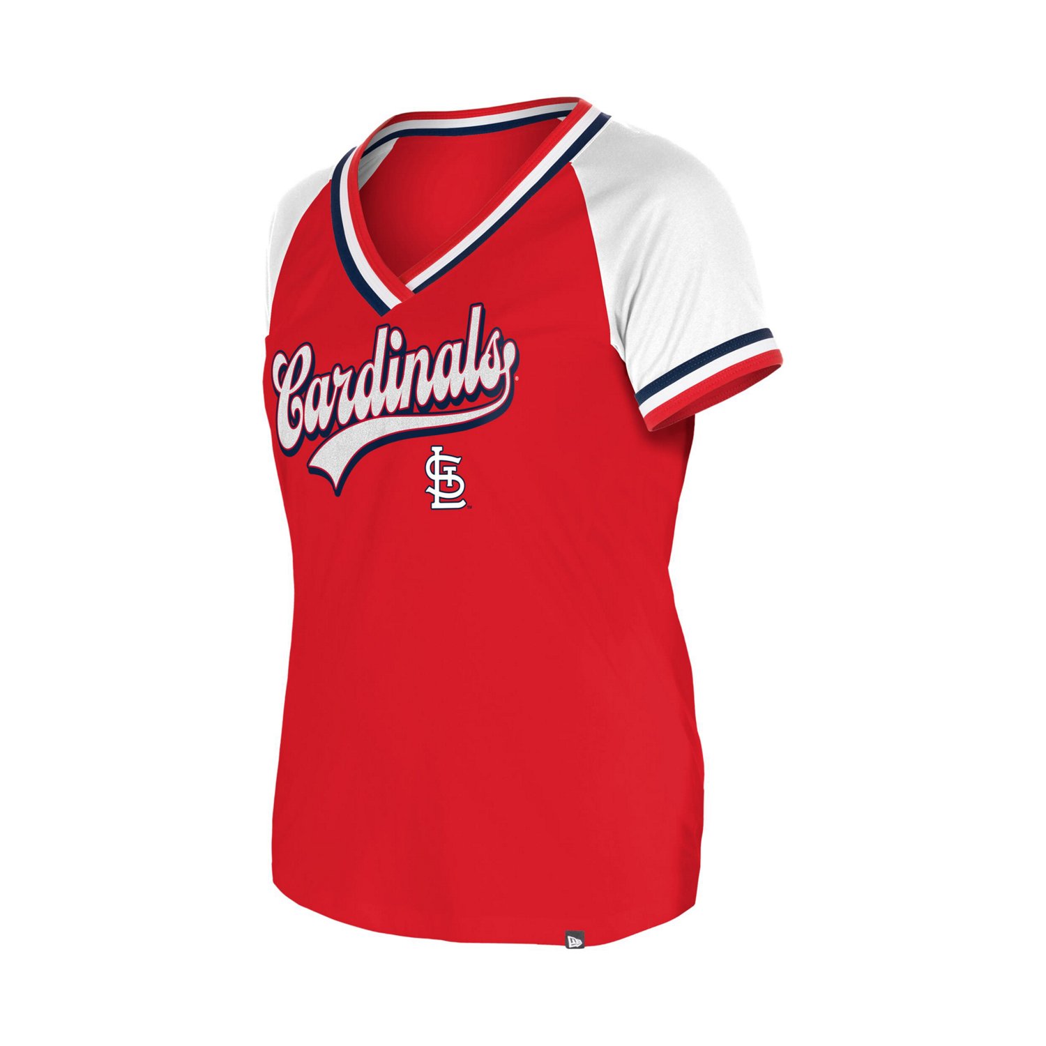 New Era St Louis Cardinals Gameday Raglan V-Neck T-Shirt - view number 2