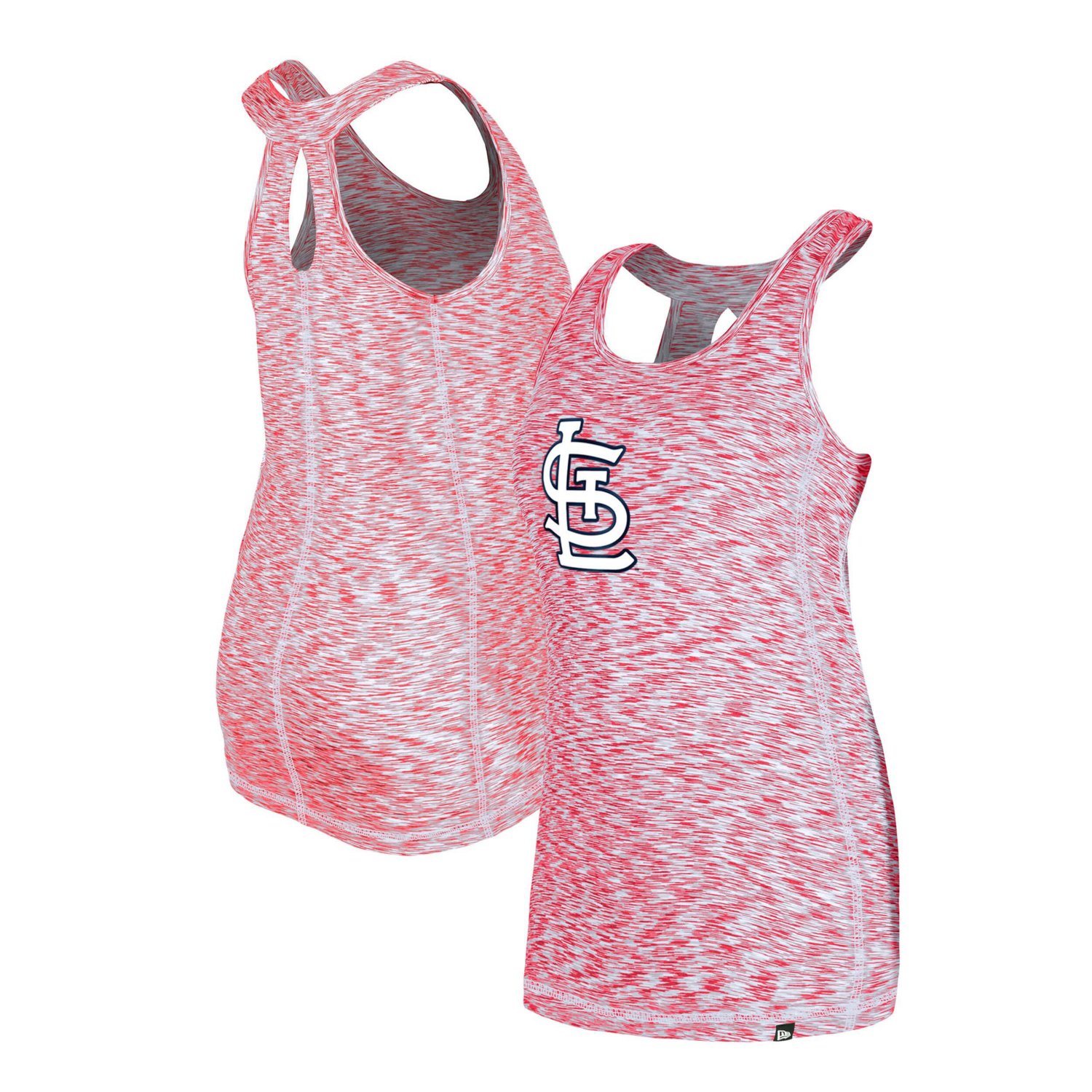 New Era St Louis Cardinals Space Dye Keyhole Back Tank Top