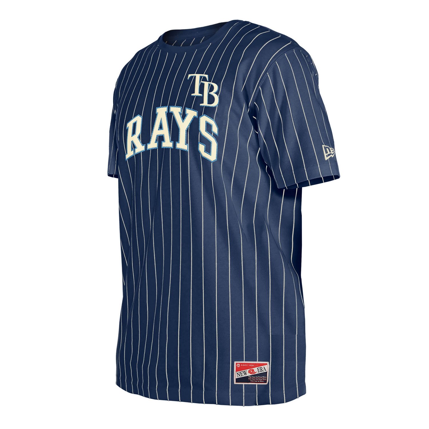 New Era Tampa Bay Rays Throwback Pinstripe T-Shirt - view number 2