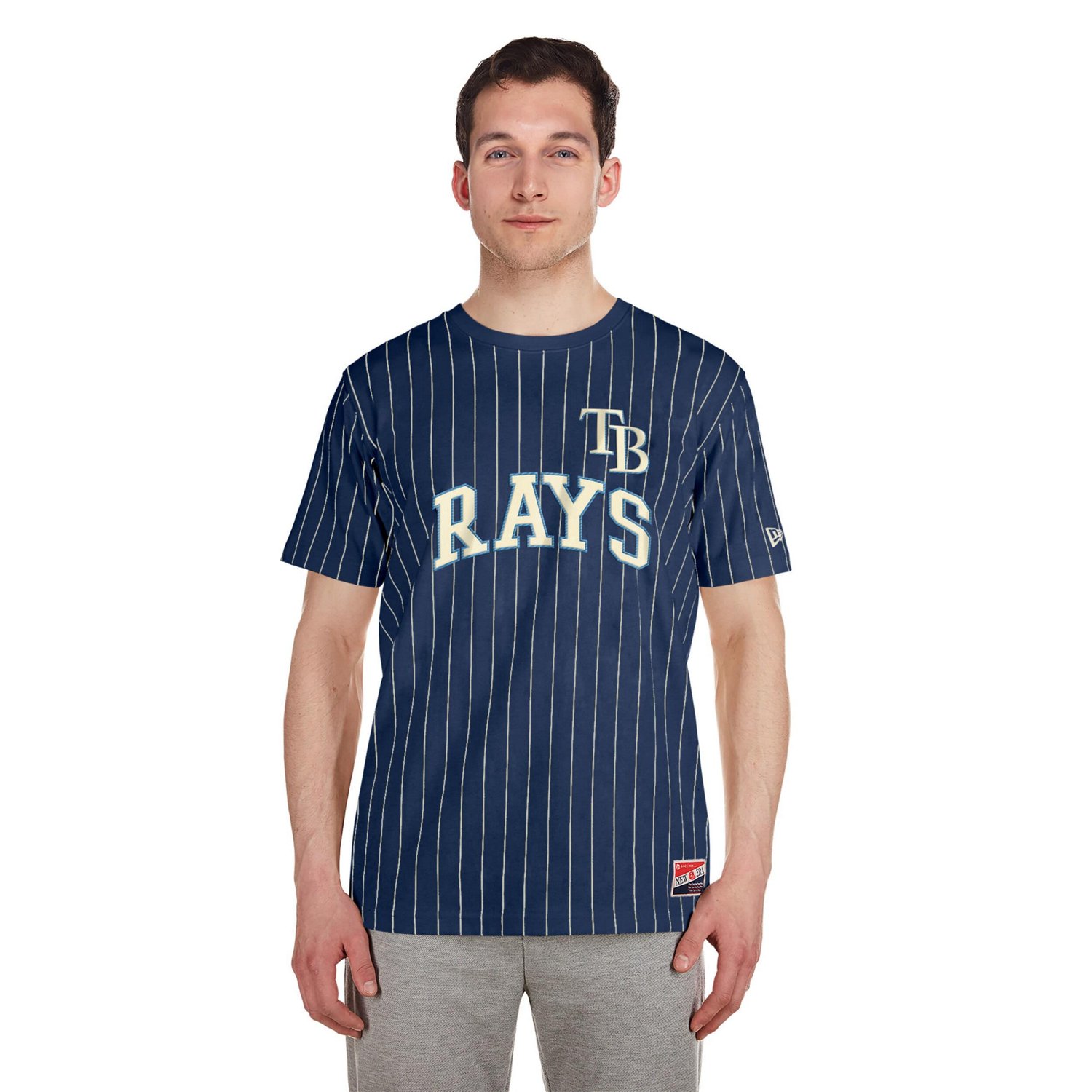 New Era Tampa Bay Rays Throwback Pinstripe T-Shirt - view number 4