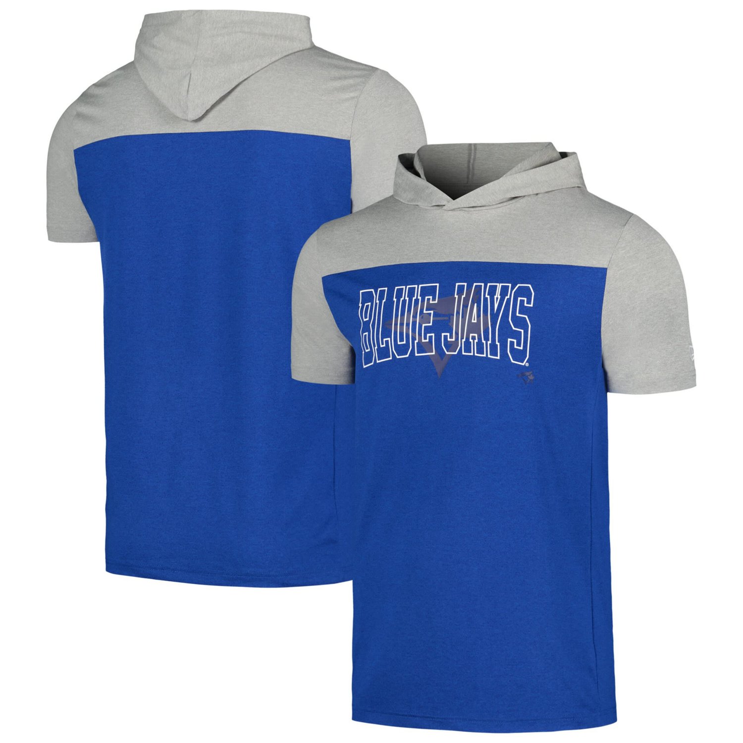 New Era Toronto Blue Jays Active Brushed Hoodie T-Shirt                                                                          - view number 1