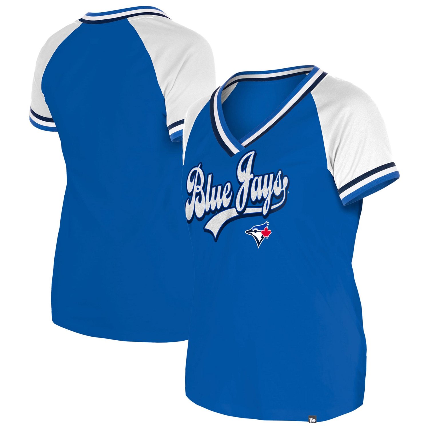 New Era Toronto Blue Jays Gameday Raglan V-Neck T-Shirt - view number 1
