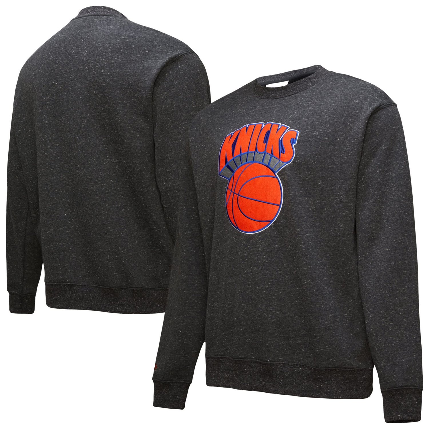 New York Knicks Hardwood Classics out Collection Snow Washed Pullover Sweatshirt                                                 - view number 1