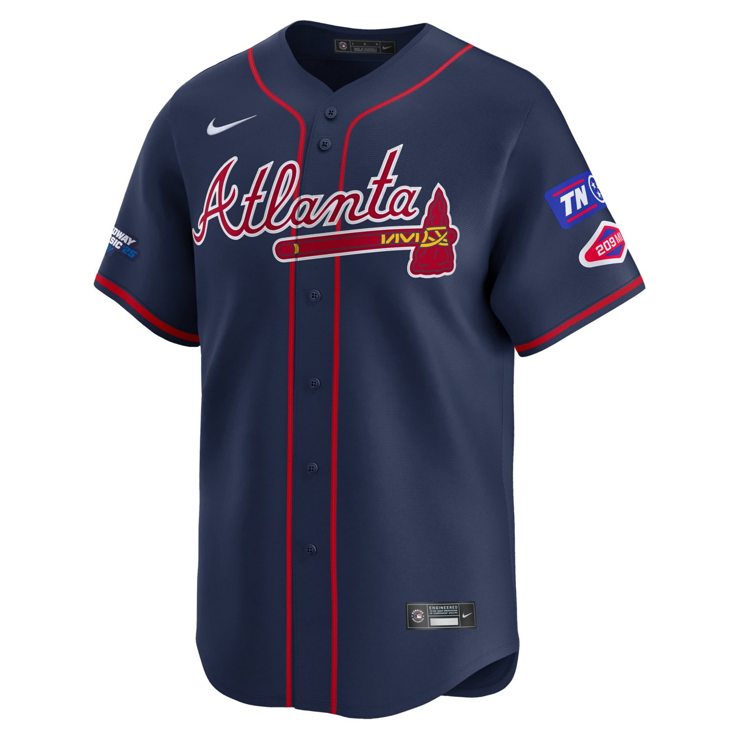 Nike 25 Atlanta Braves 2025 MLB Speedway Classic Alternate Limited Jersey - view number 2