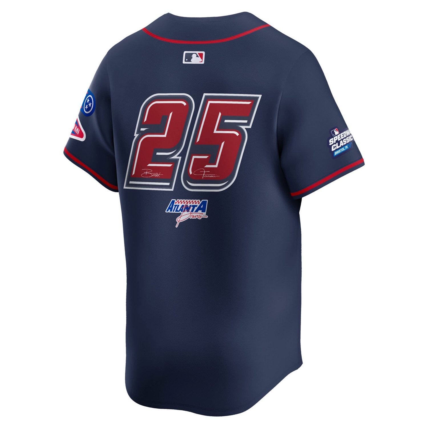 Nike 25 Atlanta Braves 2025 MLB Speedway Classic Alternate Limited Jersey - view number 3