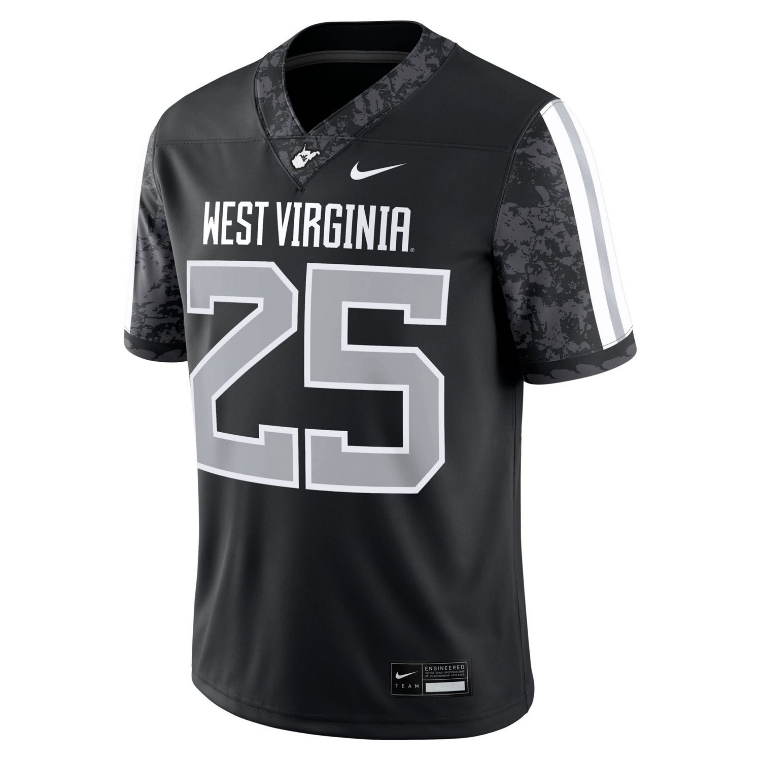 Nike 25 West Virginia Mountaineers Alternate Game Jersey - view number 2