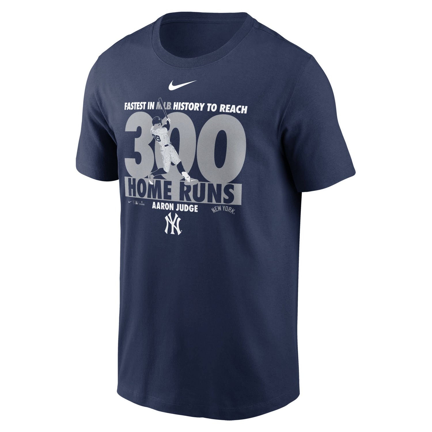 Nike Aaron Judge New York Yankees 300 Home Runs Milestone T-Shirt - view number 2