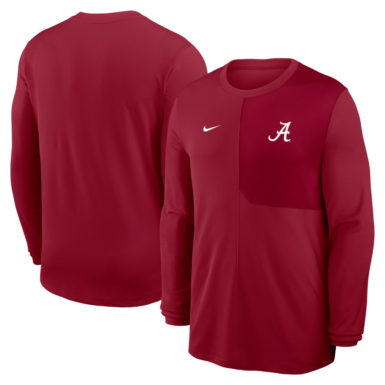 Nike Alabama Crimson Tide 2025 Sideline Coach UV Performance Long Sleeve T-Shirt - view number 1