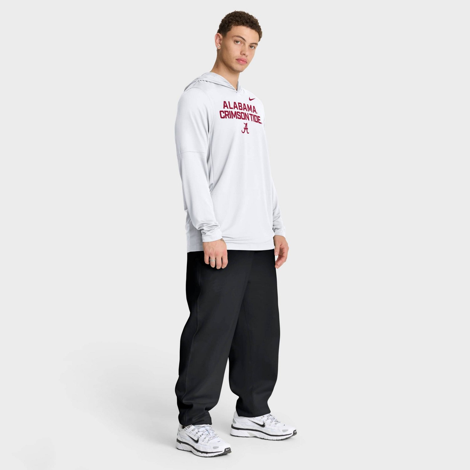 Nike Alabama Crimson Tide 2025 Sideline Dri-FIT Long Sleeve Hoodie T-Shirt - view number 3