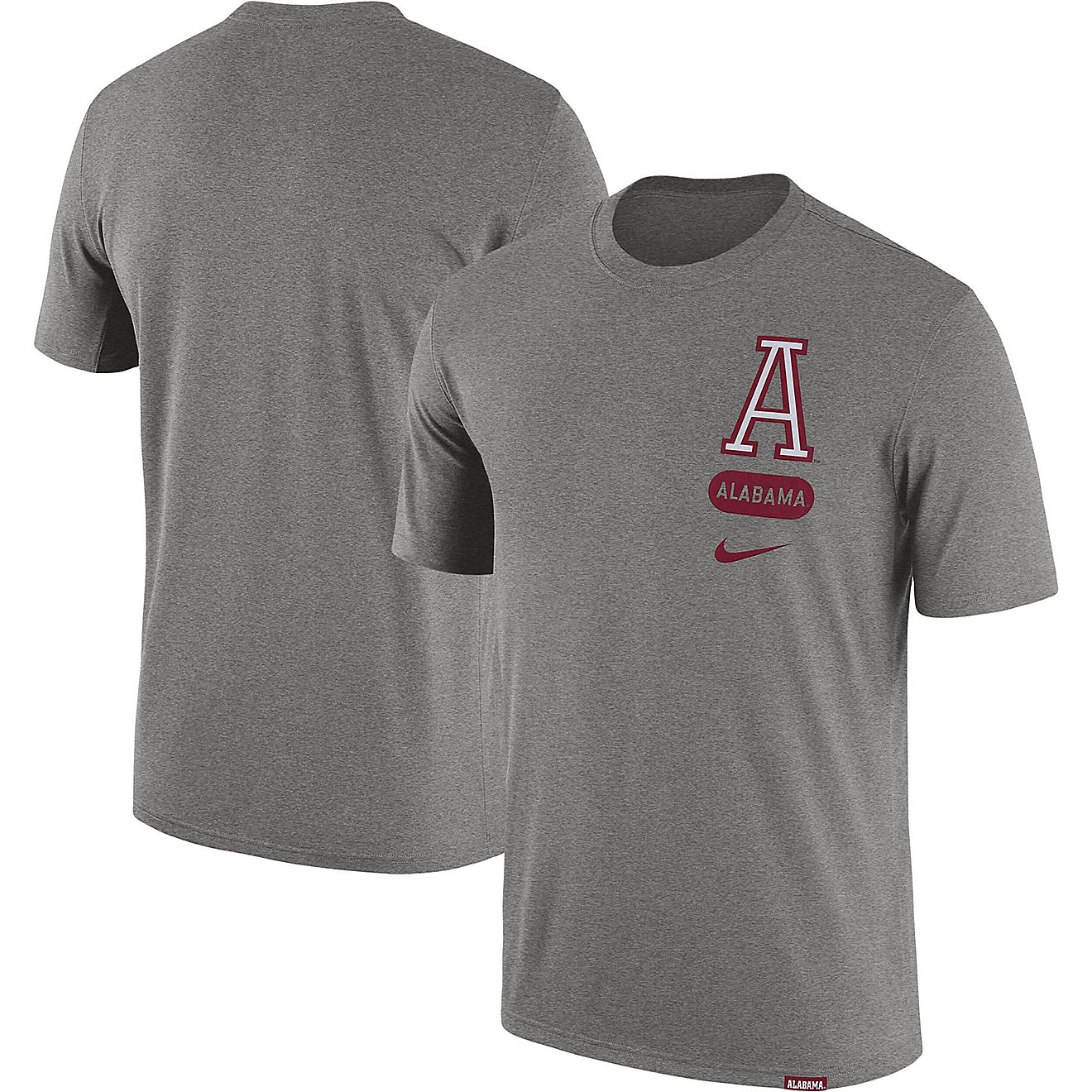 Nike Alabama Crimson Tide Campus Letterman Tri-Blend T-Shirt                                                                     - view number 1
