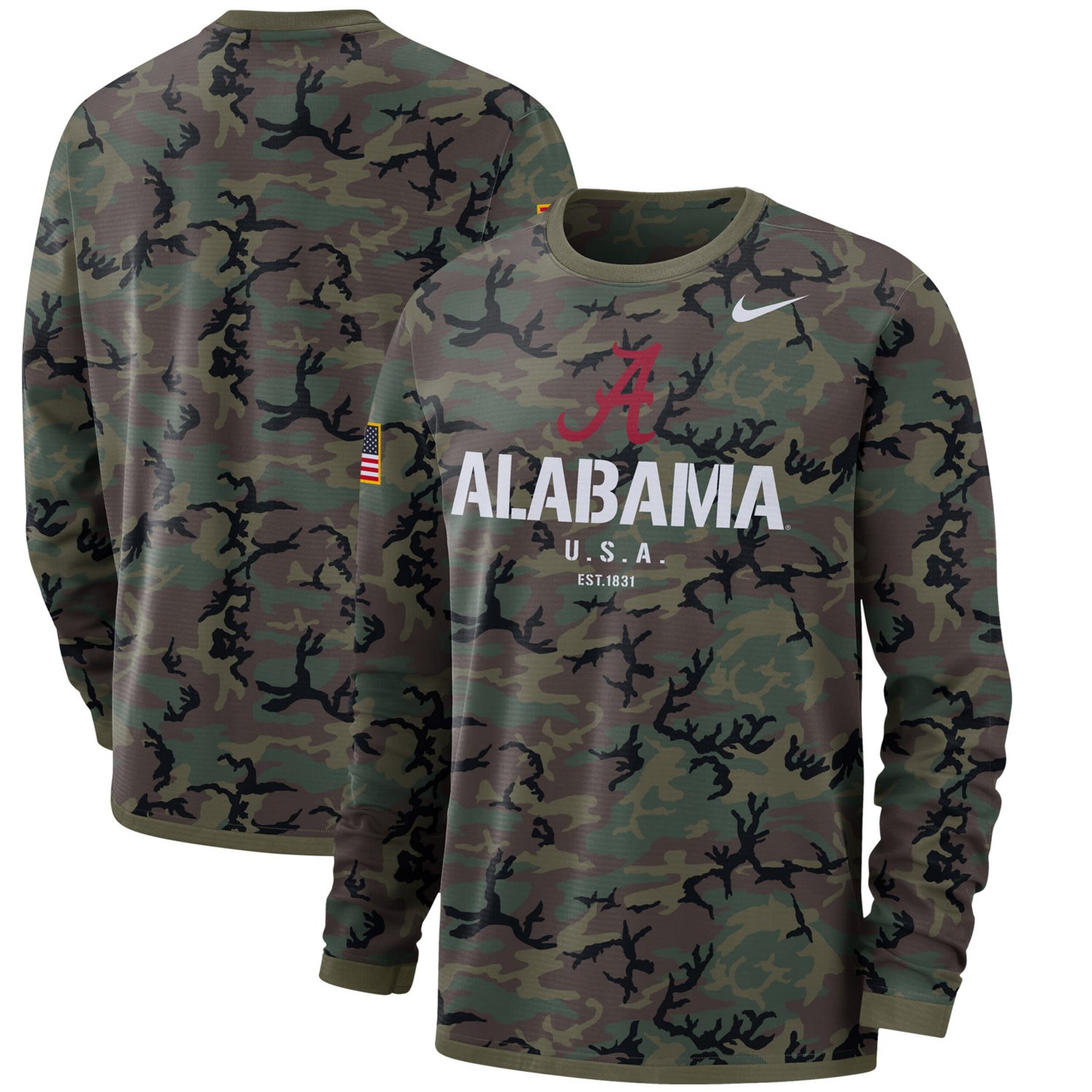 Men's Nike Alabama Crimson Tide Gray Baseball Jersey