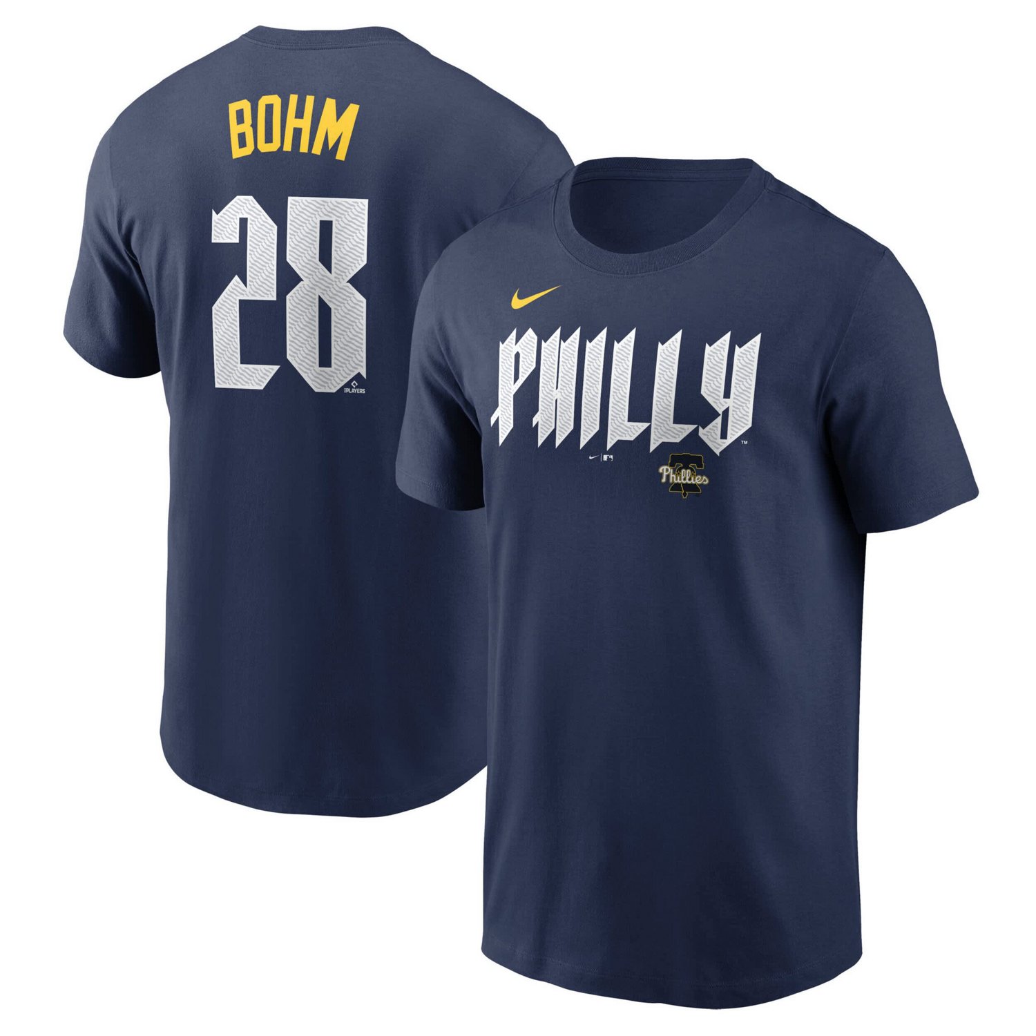 Nike Alec Bohm Philadelphia Phillies 2024 City Connect Fuse Name  Number T-Shirt