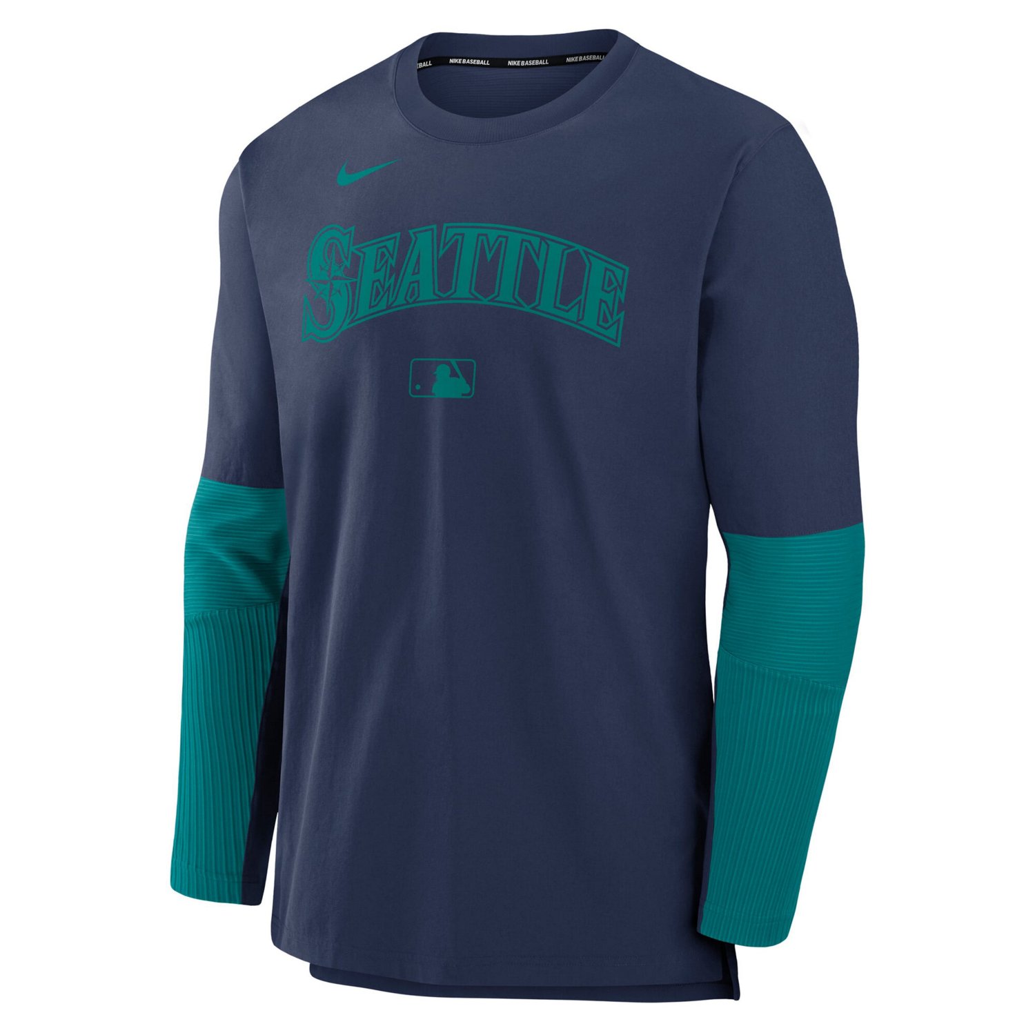Nike Aqua Seattle Mariners Authentic Collection Lightweight Player Performance Long Sleeve Top - view number 2