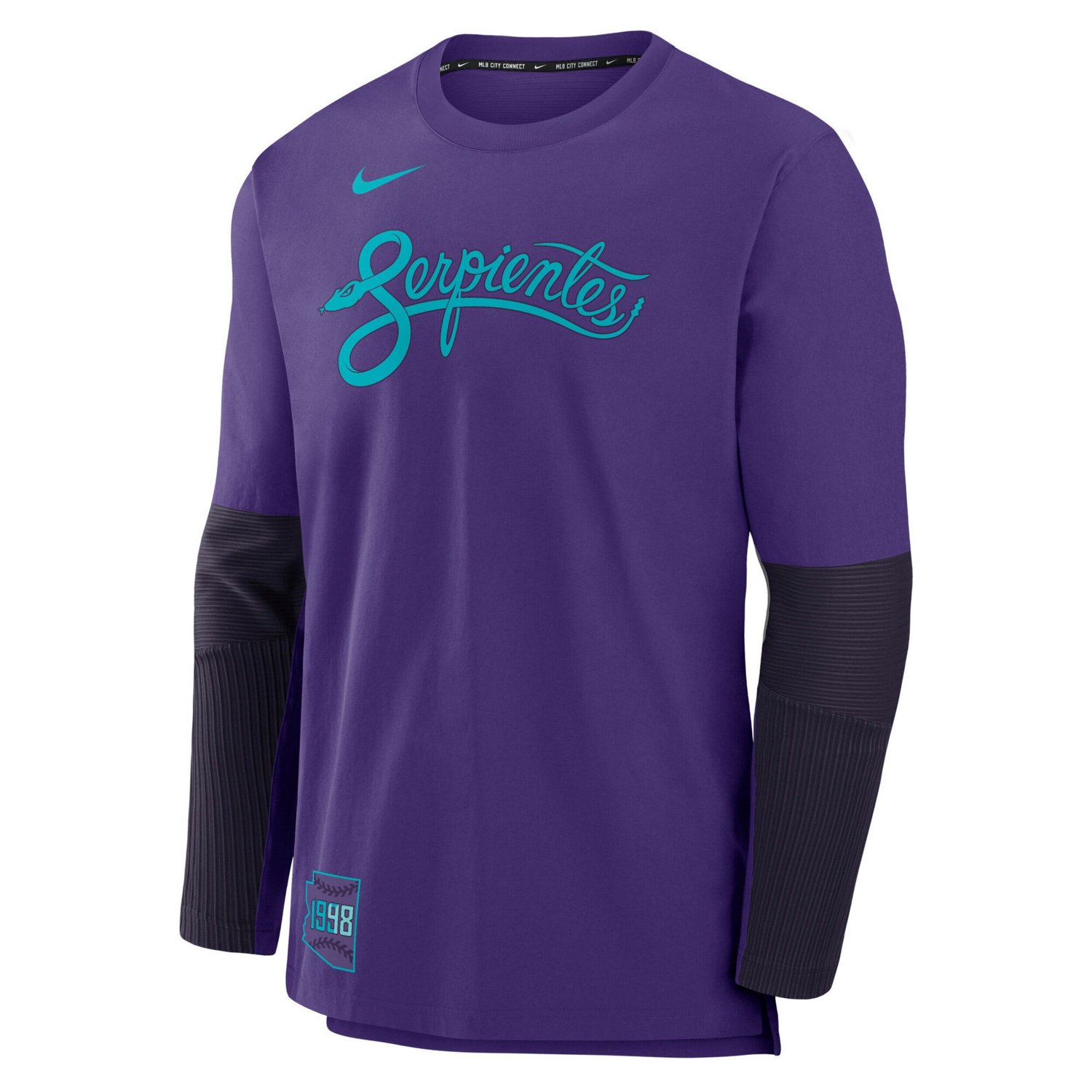 Nike Arizona Diamondbacks 2025 City Connect Authentic Collection Lightweight Player Performance Long Sleeve T-Shirt - view number 2