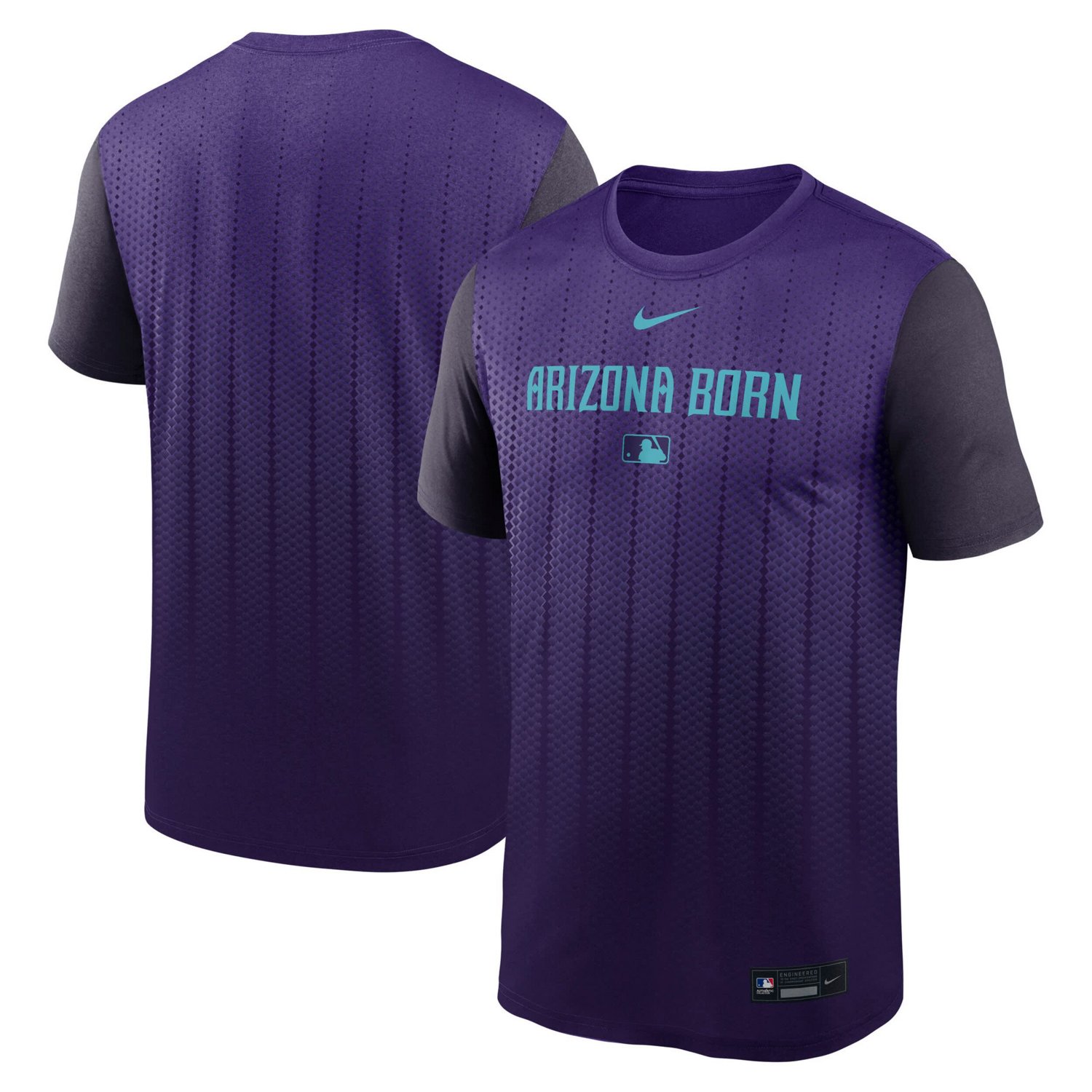 Nike Arizona Diamondbacks 2025 City Connect Authentic Collection Velocity Performance T-Shirt - view number 1