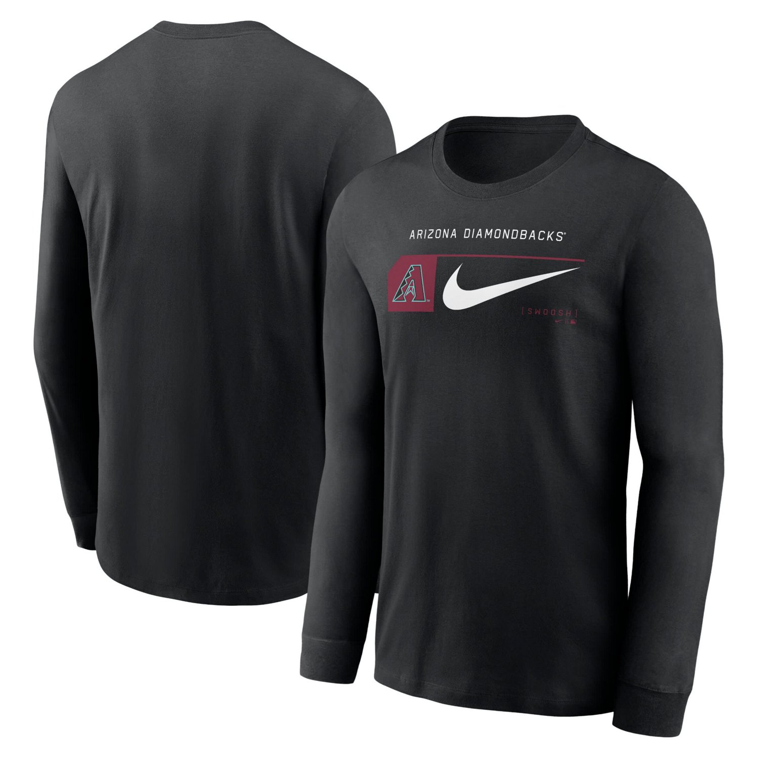 Nike Arizona Diamondbacks Local Logo Swoosh Lockup Long Sleeve T-Shirt - view number 1