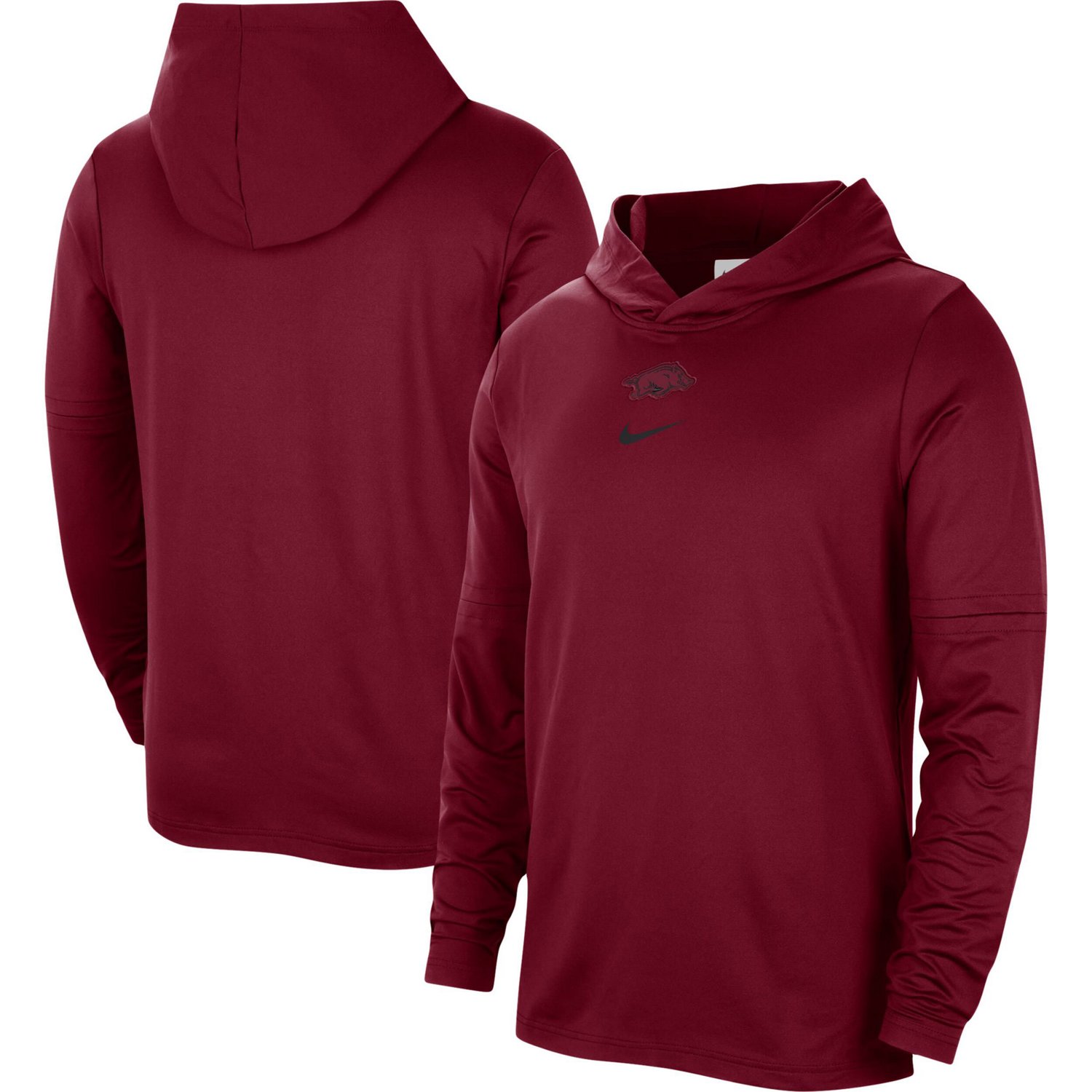 Nike Arkansas Razorbacks Player Hoodie Long Sleeve Performance Top