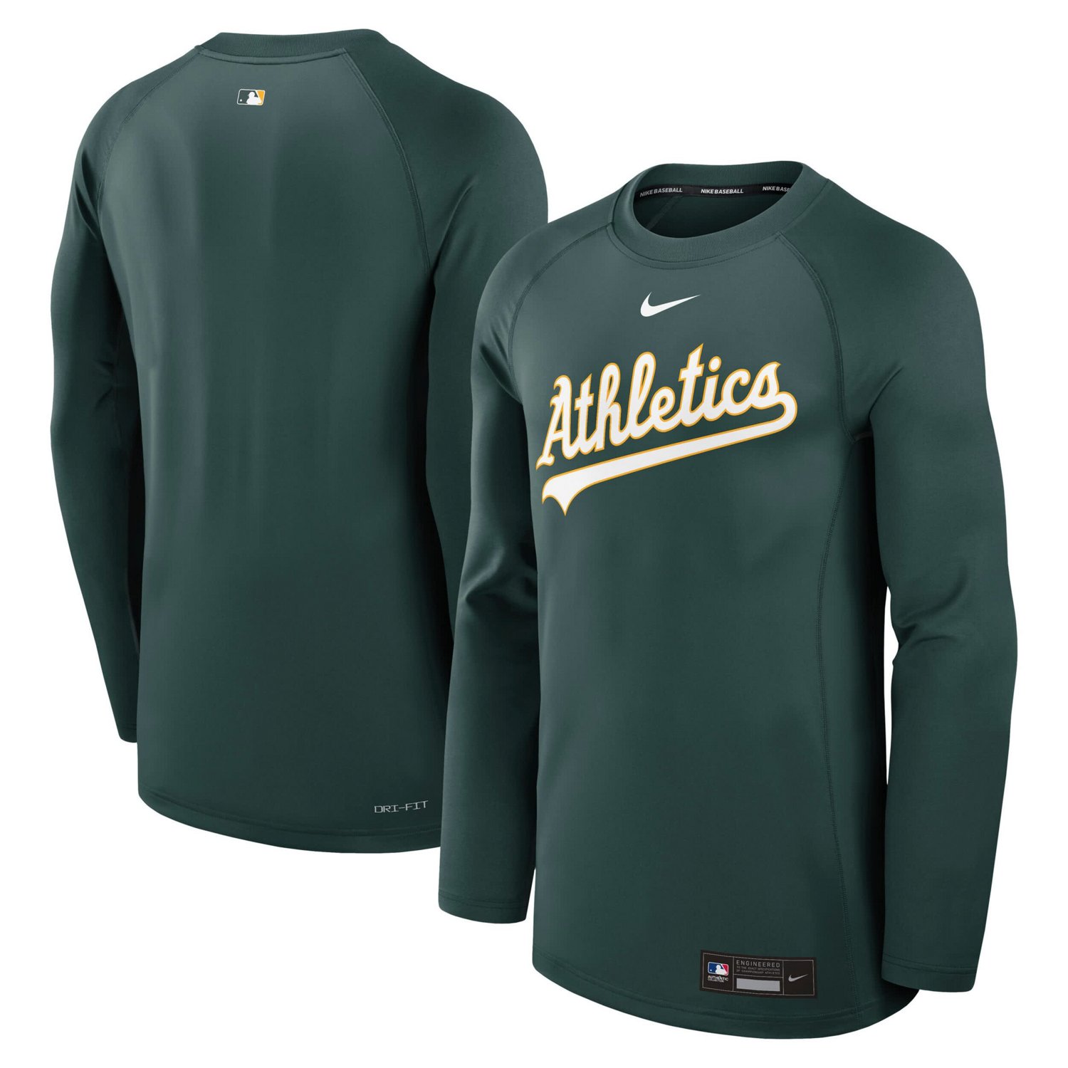 Nike Athletics Authentic Collection Game Time Raglan Performance Long Sleeve T-Shirt