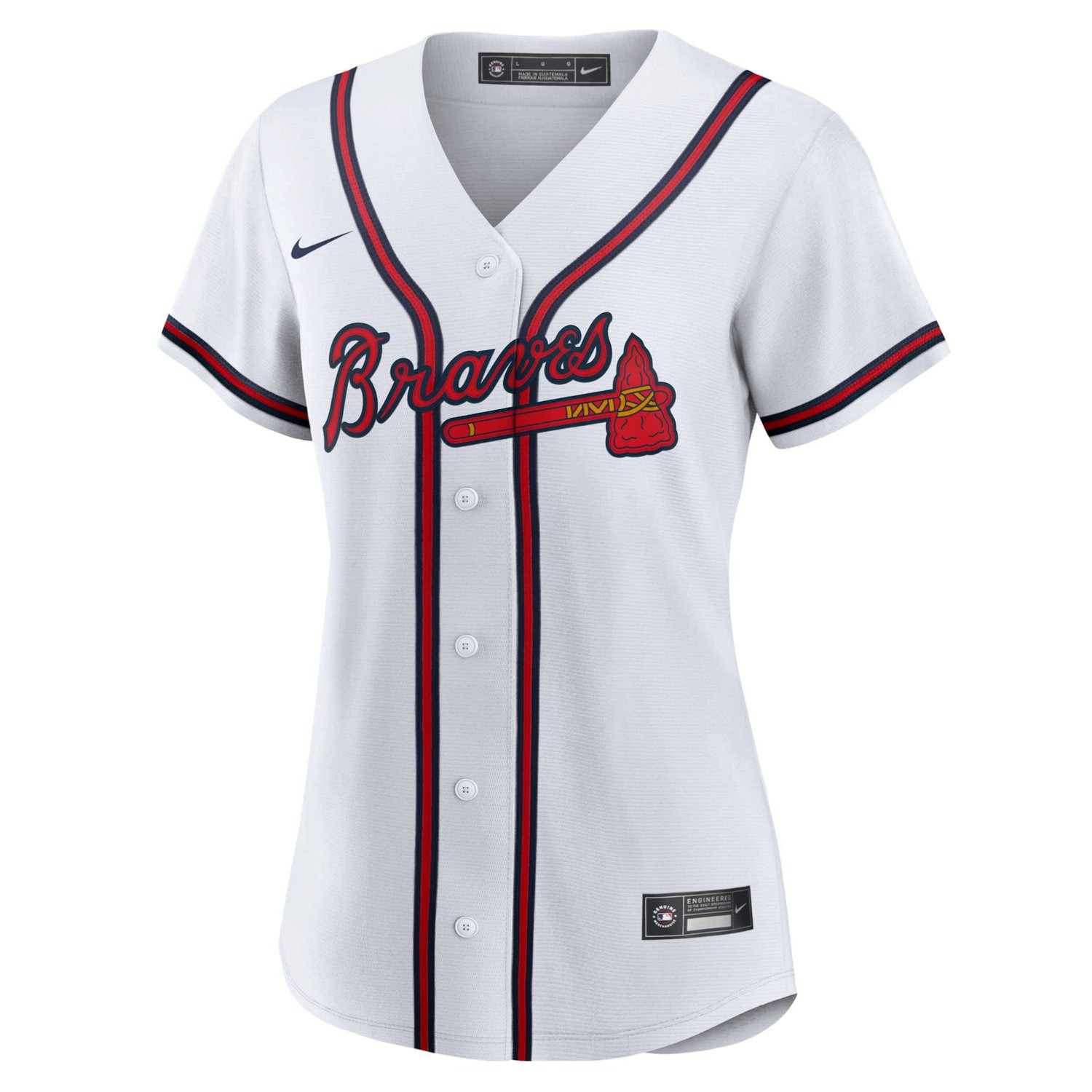 Nike Atlanta Braves 1 Bride Home Replica Jersey - view number 2