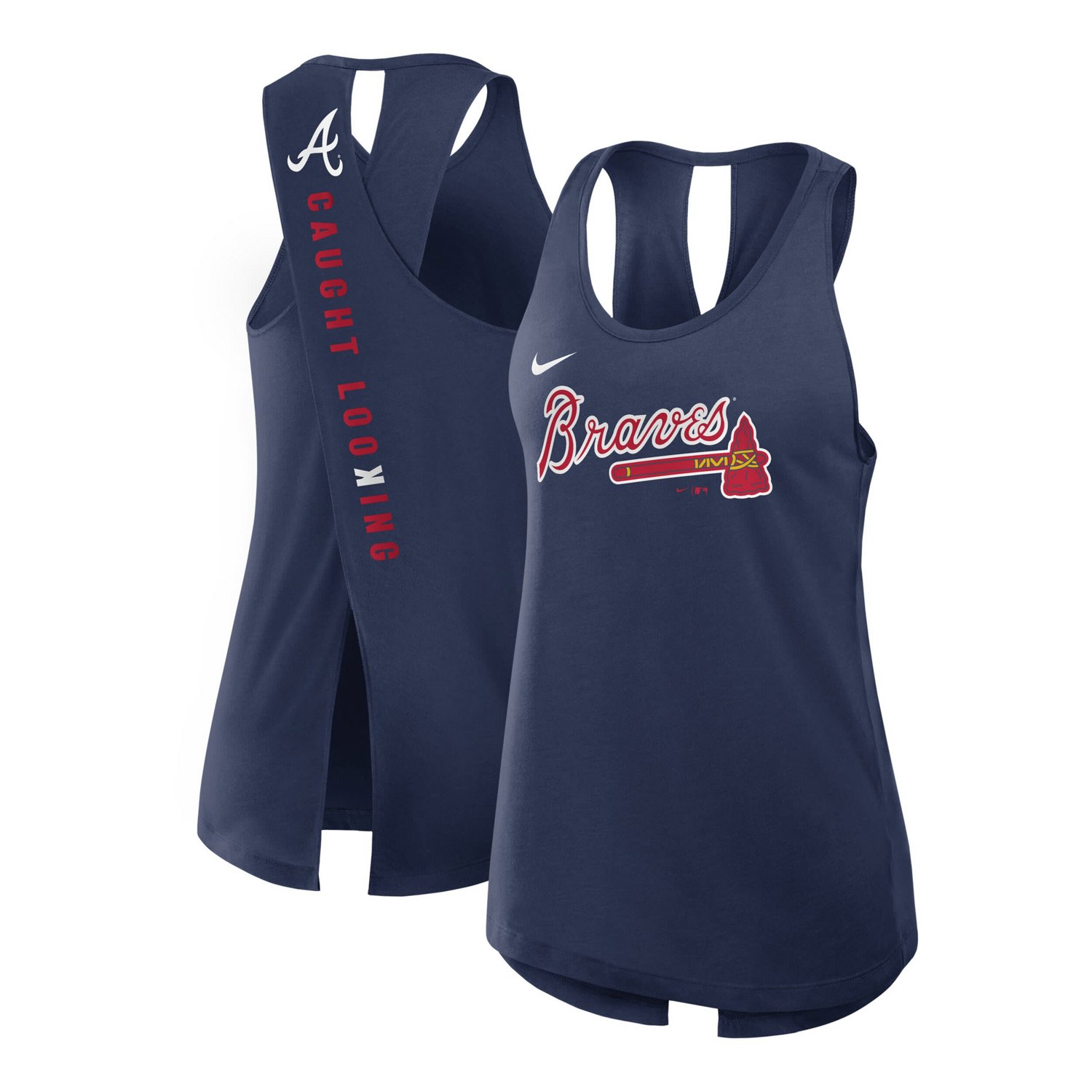 Nike Atlanta Braves Crisscross Performance Tank Top                                                                              - view number 1