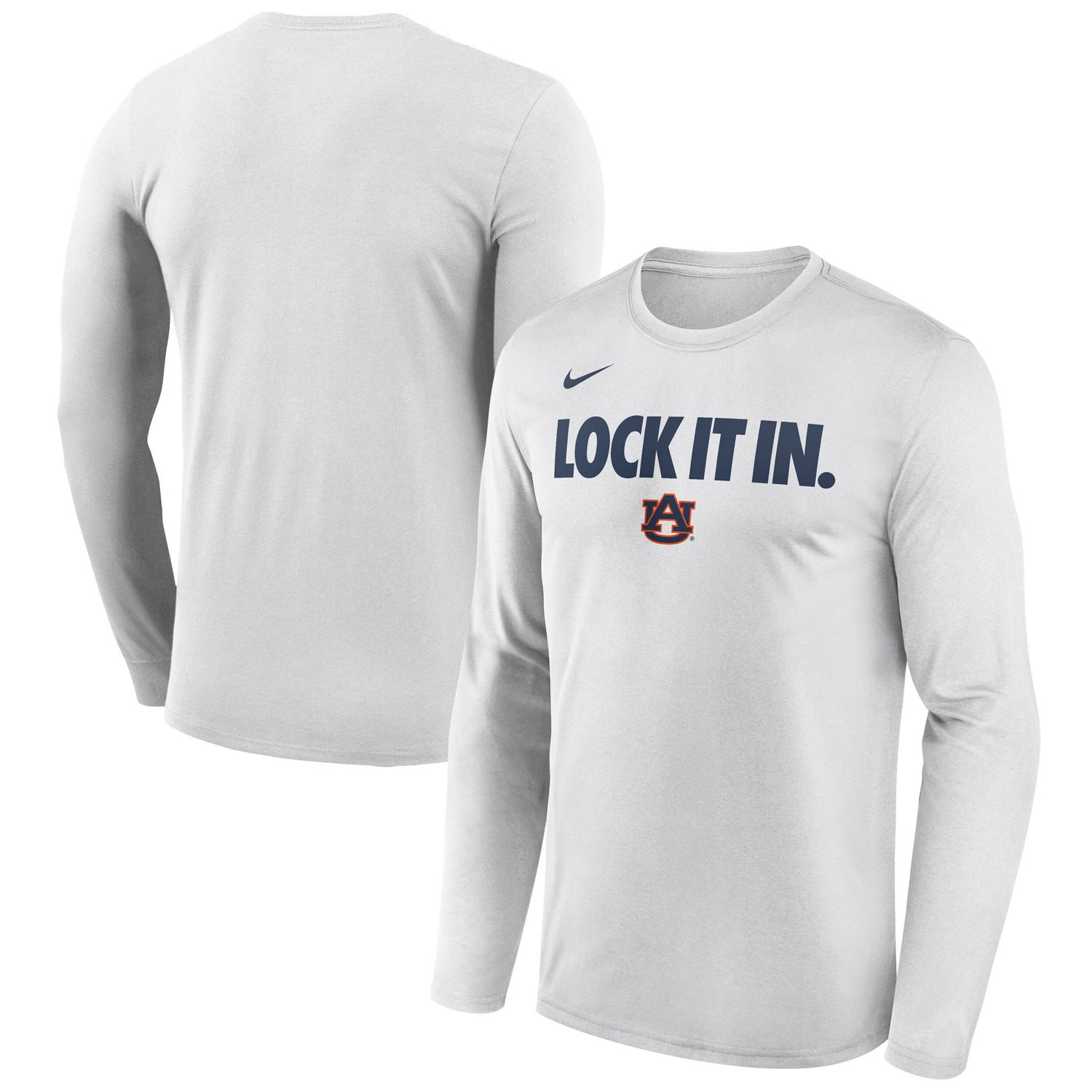 Nike Auburn Tigers 2026 On-Court Bench Long Sleeve T-Shirt