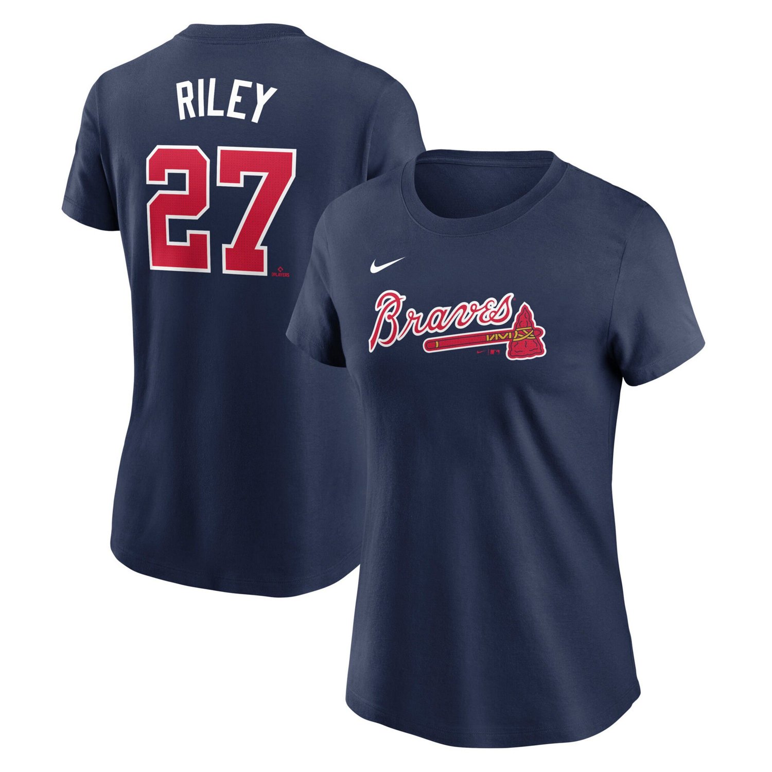 Nike Austin Riley Atlanta Braves Fuse Name  Number T-Shirt