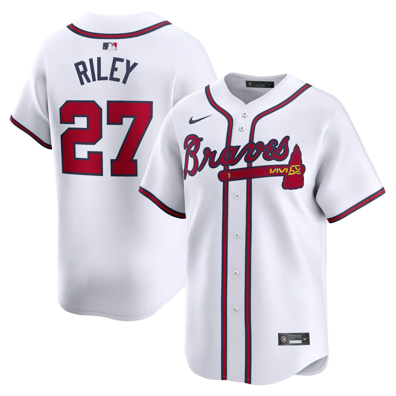 Nike Austin Riley Atlanta Braves Home Limited Player Jersey                                                                      - view number 1