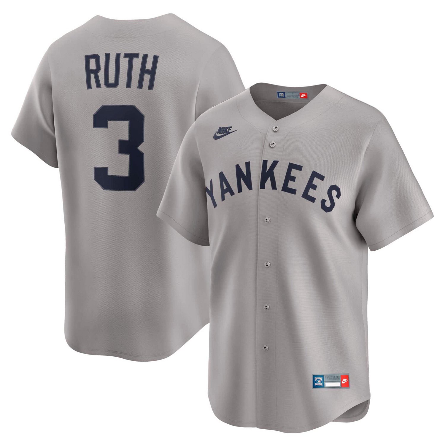 Nike Babe Ruth New York Yankees Throwback Cooperstown Collection Limited Jersey
