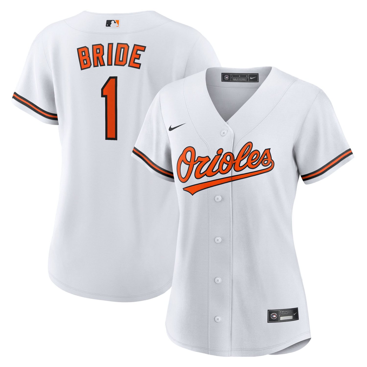 Nike Baltimore Orioles 1 Bride Home Replica Jersey - view number 1