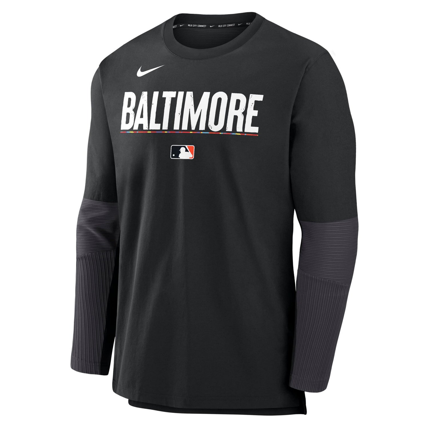 Nike Baltimore Orioles Authentic Collection City Connect Lightweight Player Tri-Blend Performance Long Sleeve T-Shirt            - view number 2