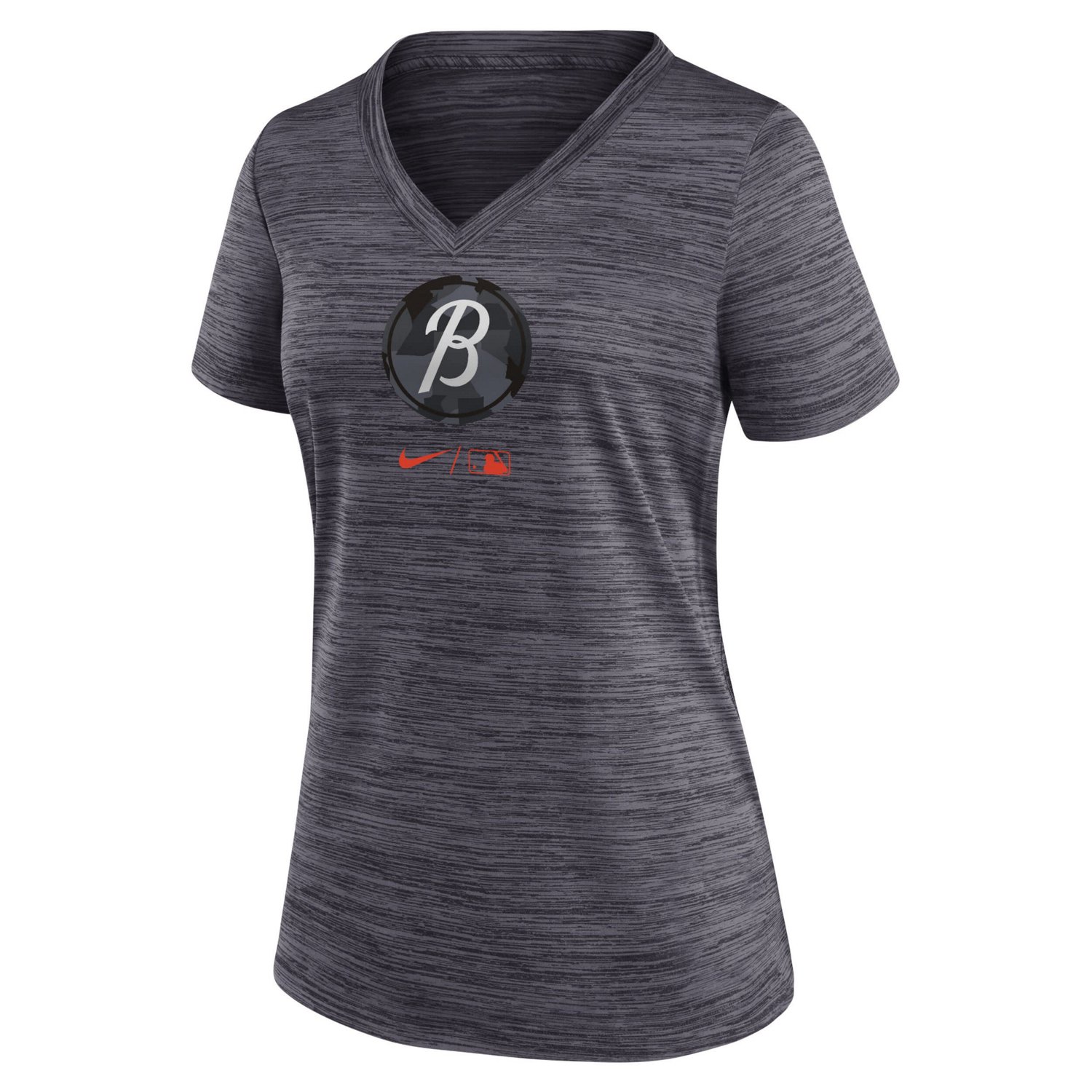 Nike Baltimore Orioles City Connect Velocity Practice Performance V-Neck T-Shirt - view number 2