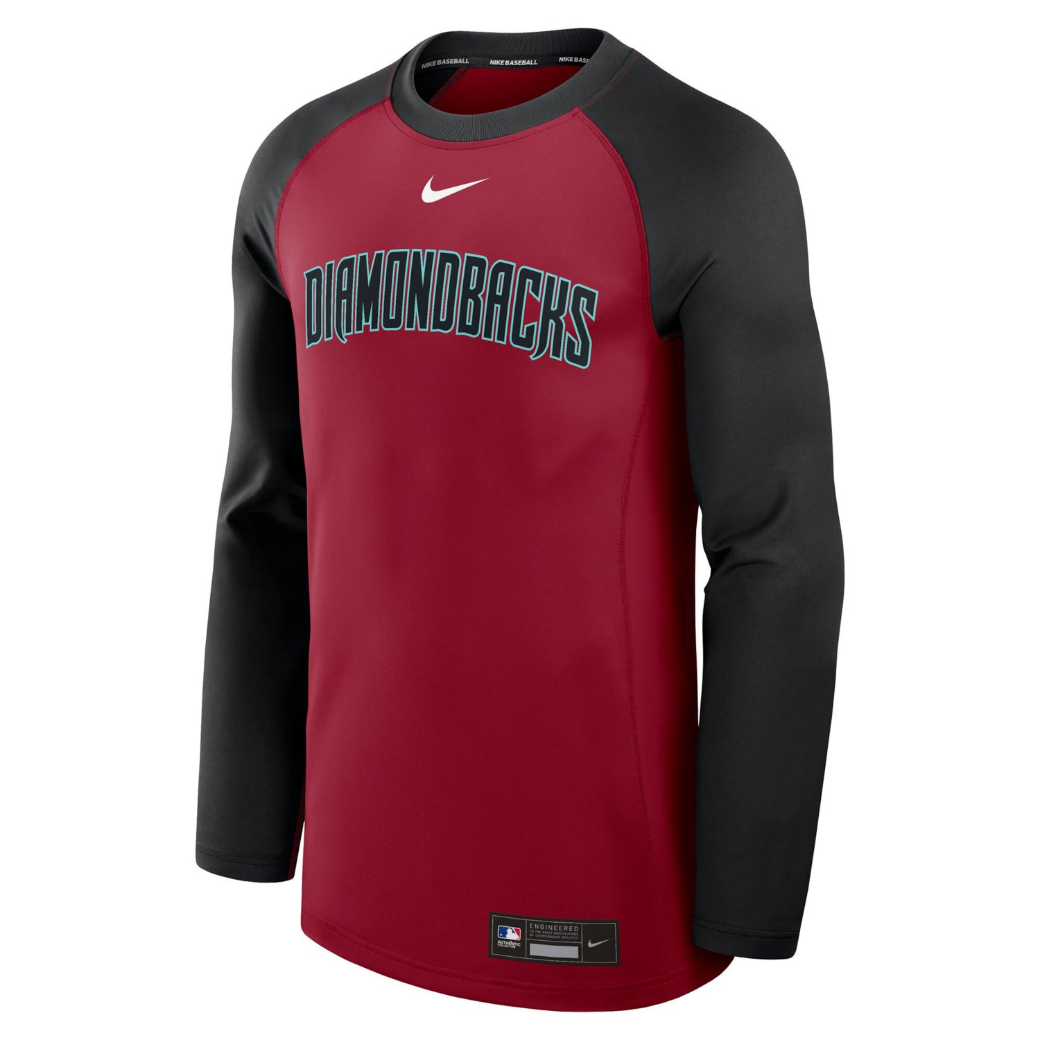 Nike Black Arizona Diamondbacks Authentic Collection Game Time Raglan Performance Long Sleeve T-Shirt - view number 2