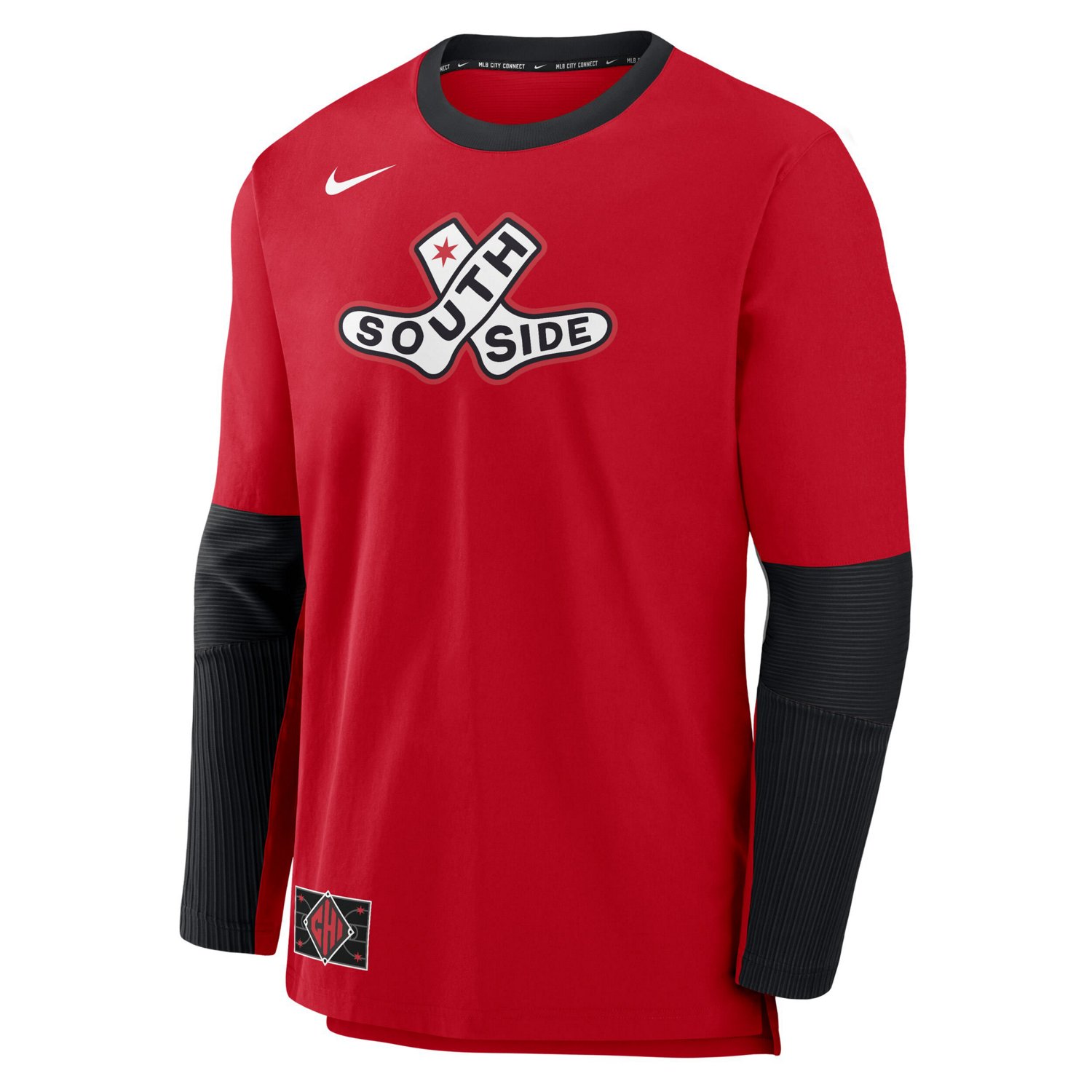 Nike Black Chicago White Sox 2025 City Connect Authentic Collection Lightweight Player Tri-Blend Performance Long Sleeve T-Shirt