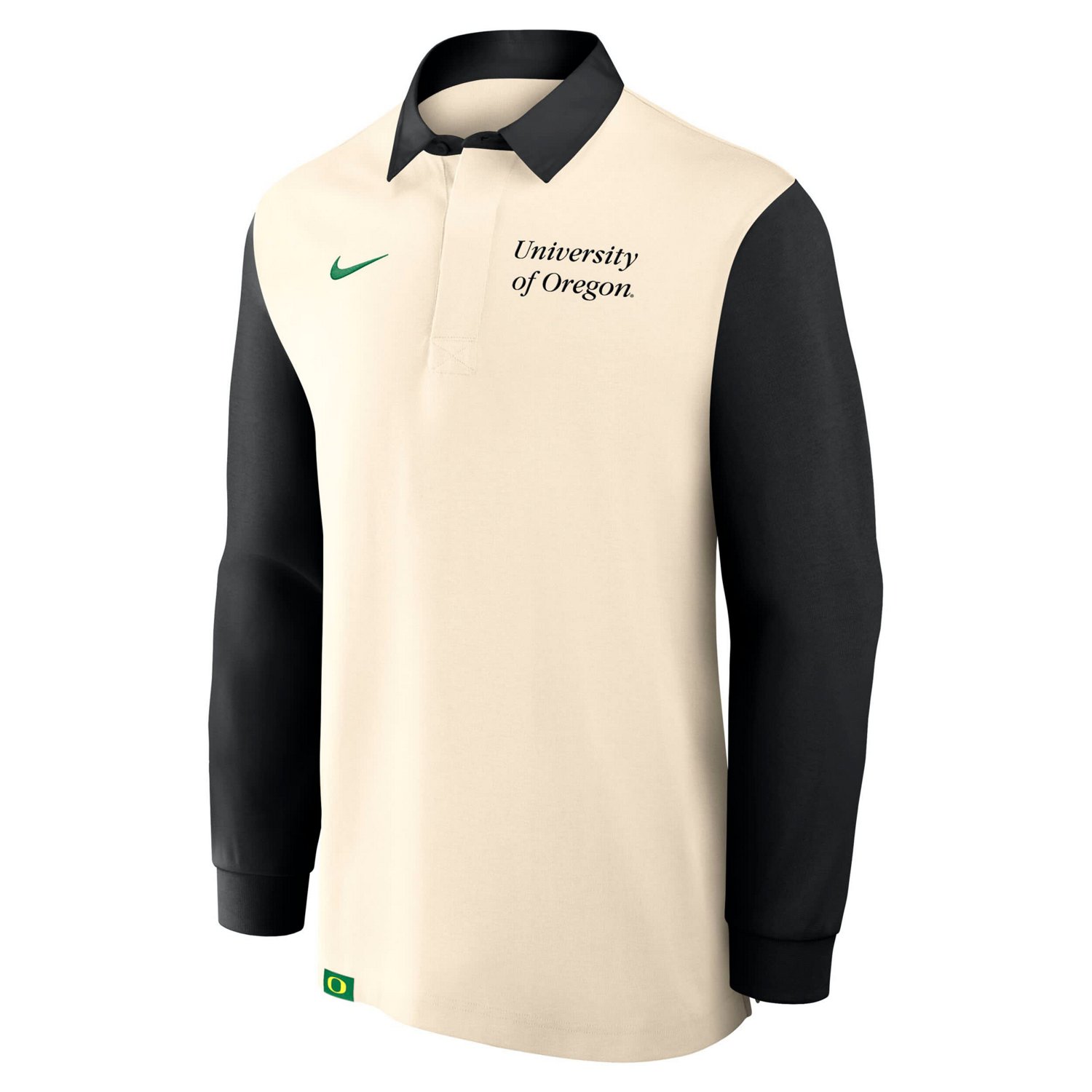 Nike Black Oregon Ducks Rugby Long Sleeve Shirt - view number 2