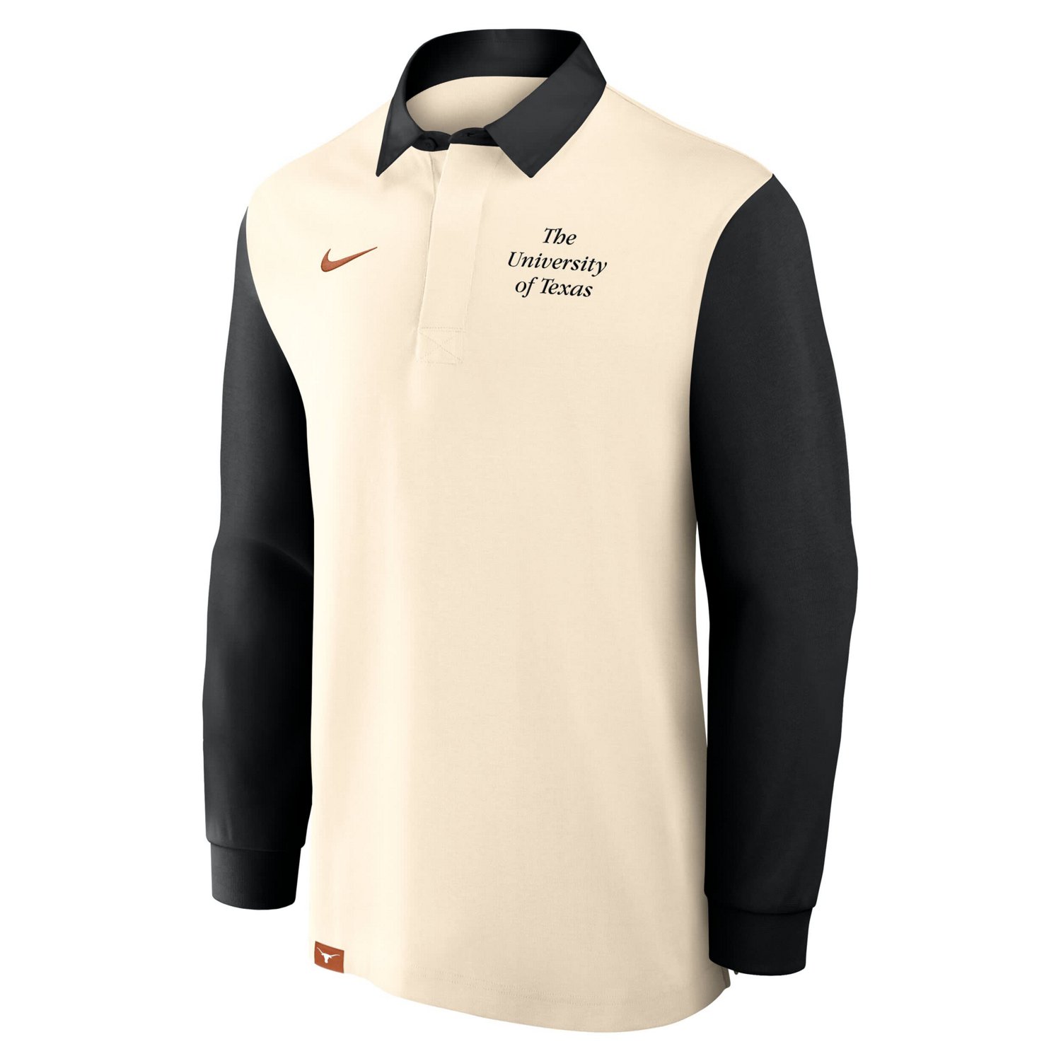 Nike Black Texas Longhorns Rugby Long Sleeve Shirt - view number 2
