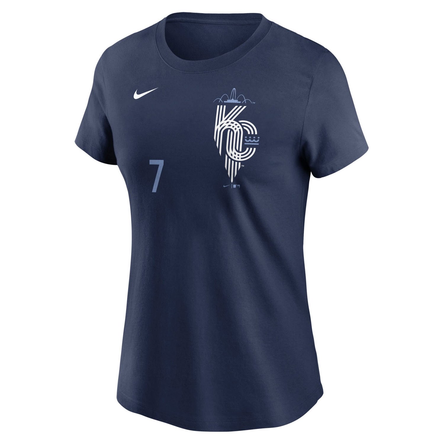 Nike Bobby Witt Jr Kansas City Royals City Connect Fuse Name  Number T-Shirt - view number 2