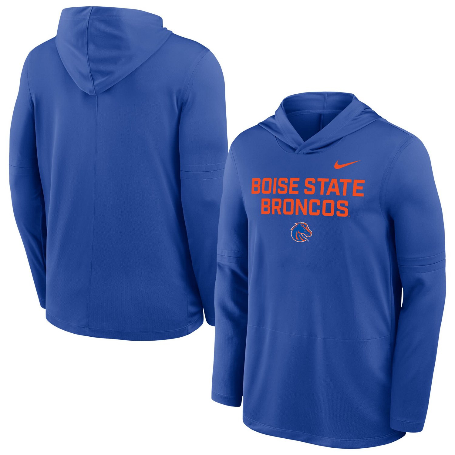 Nike Boise State Broncos 2025 Sideline Dri-FIT Long Sleeve Hoodie T-Shirt - view number 1