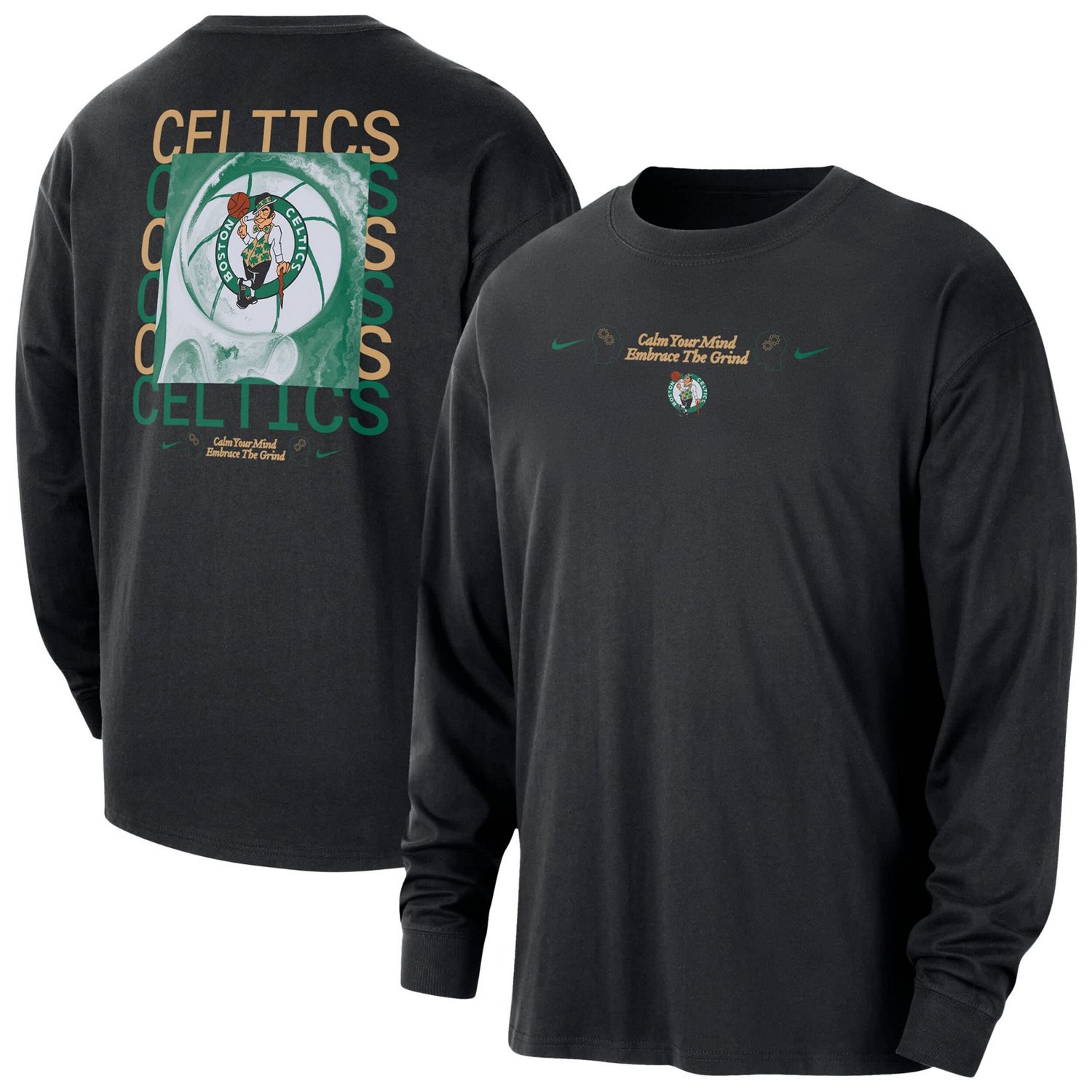 Nike Boston Celtics Courtside Oversized Long Sleeve T-Shirt - view number 1